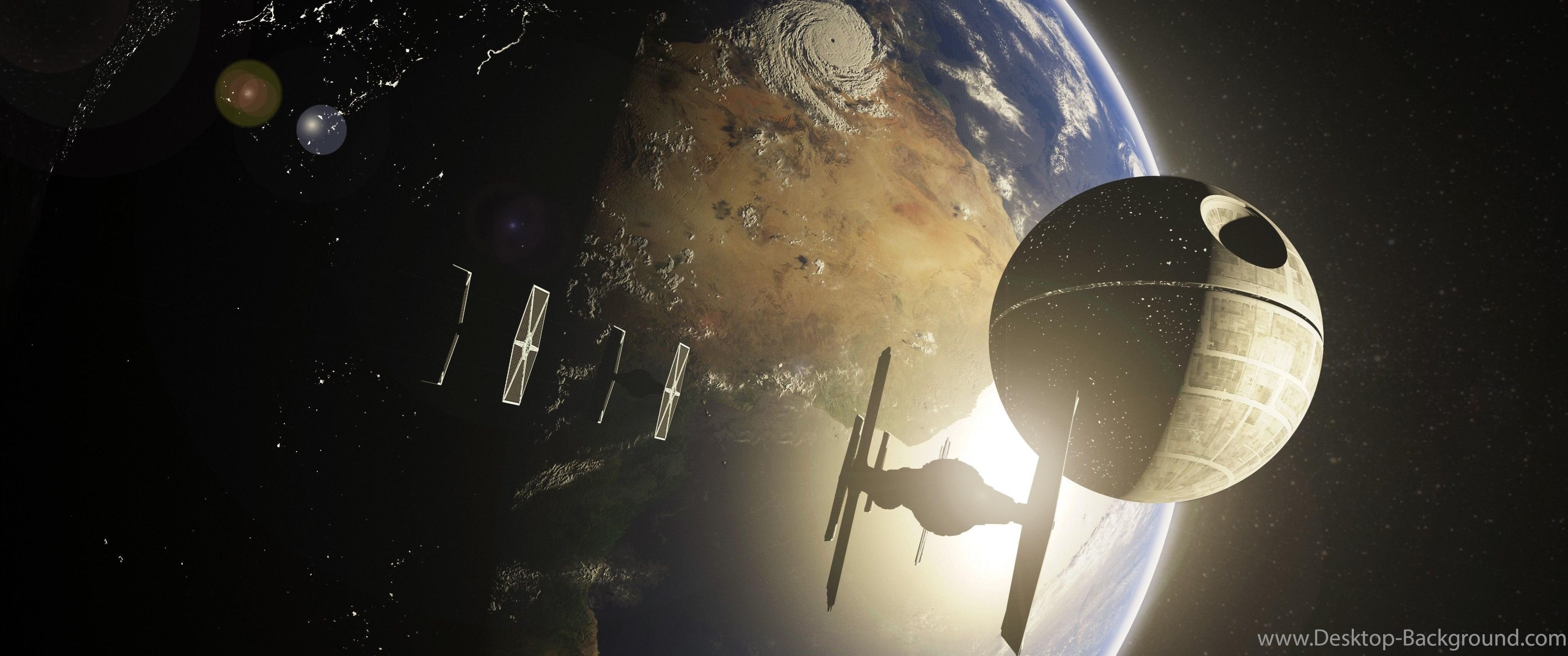 4096x1714 Star Wars: TIE Fighter Wallpaper