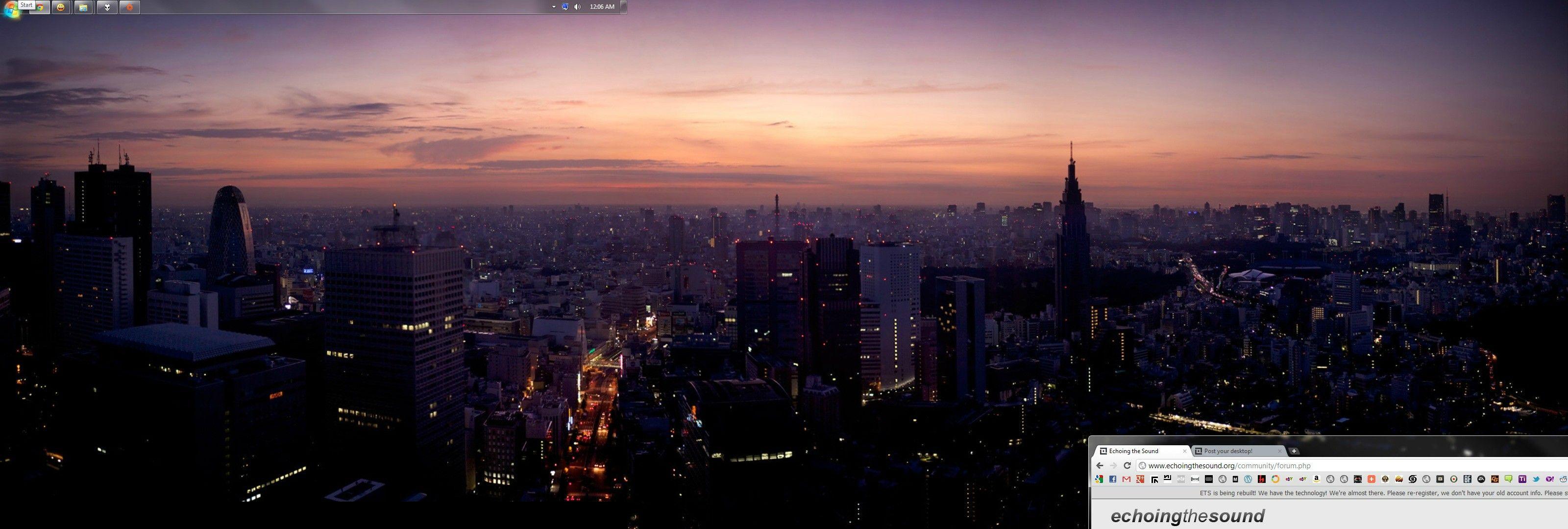 3200x1080 Post your desktop!