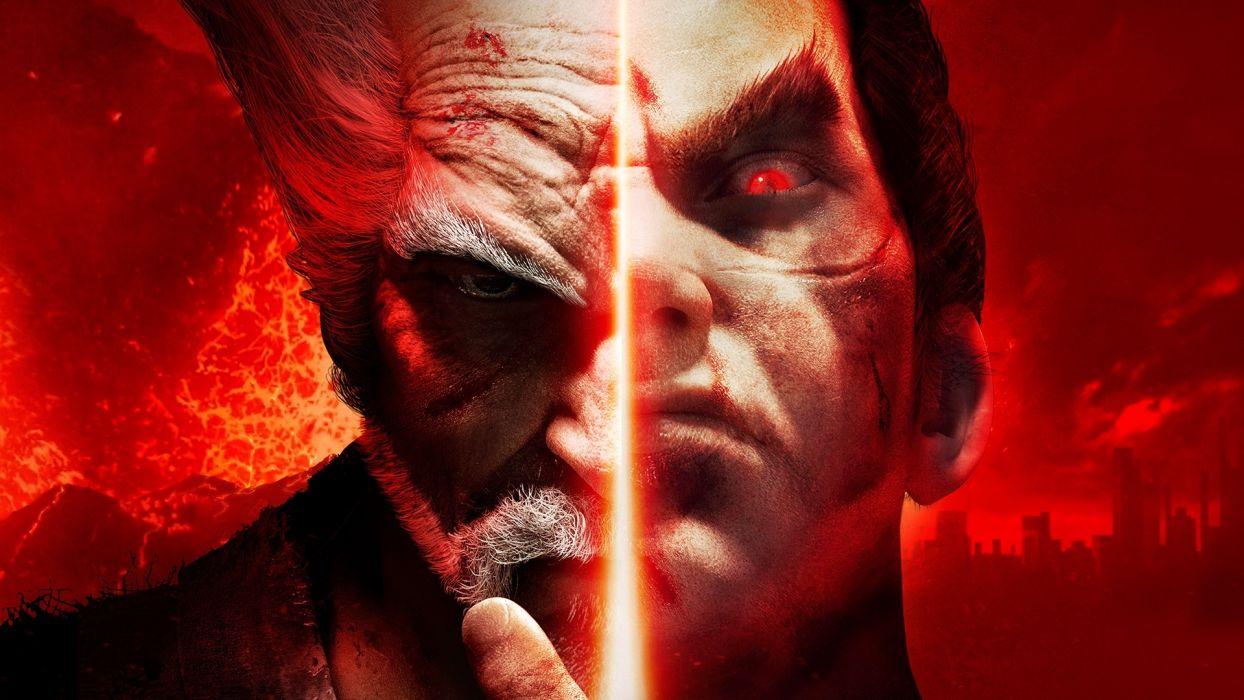 1244x700 Game Man Art Tekken 7 Heihachi Kazuya Wallpaperx1080