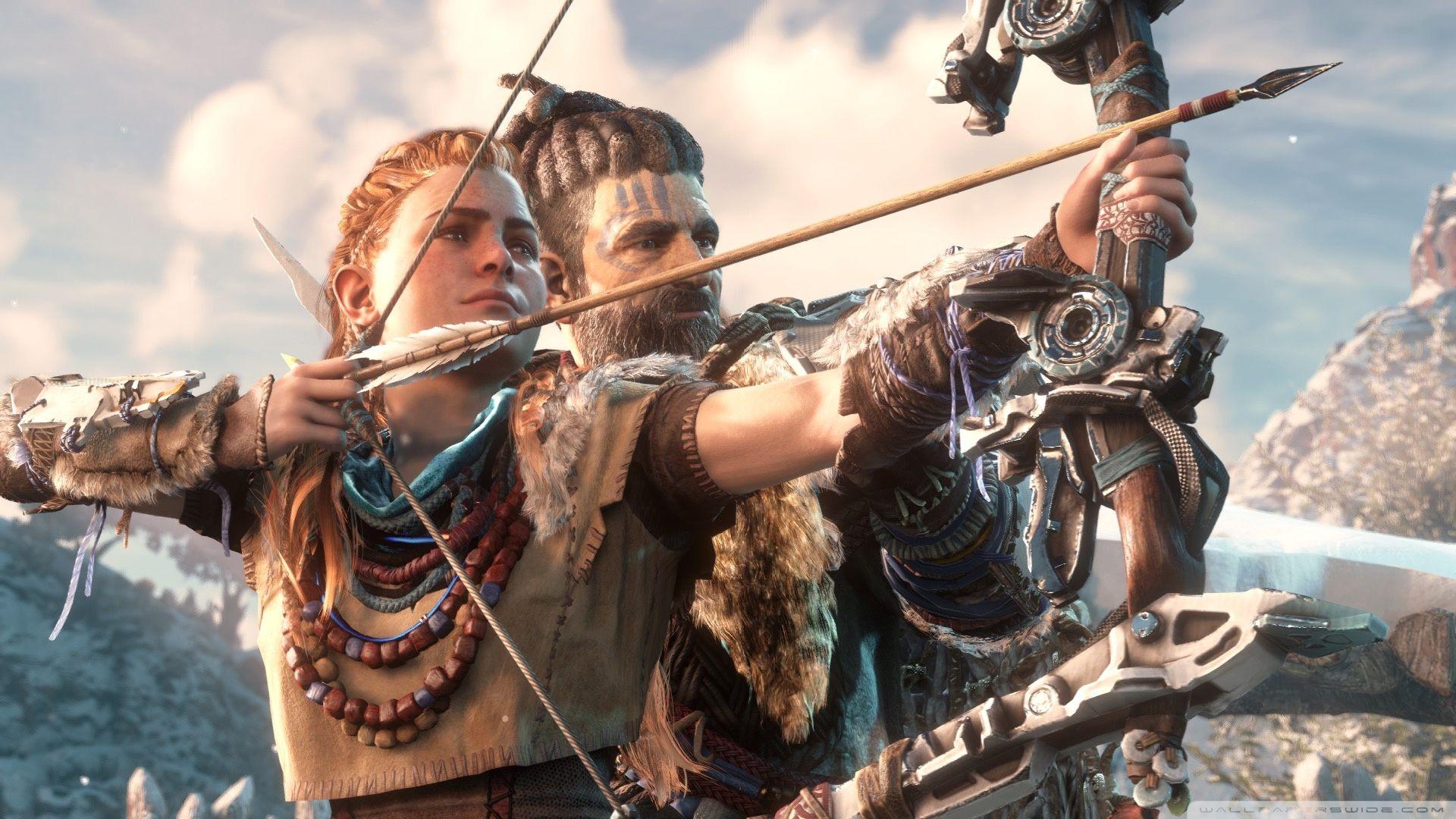 1920x1080 Horizon Zero Dawn Aloy Bow UHD Desktop Wallpaper for 4K