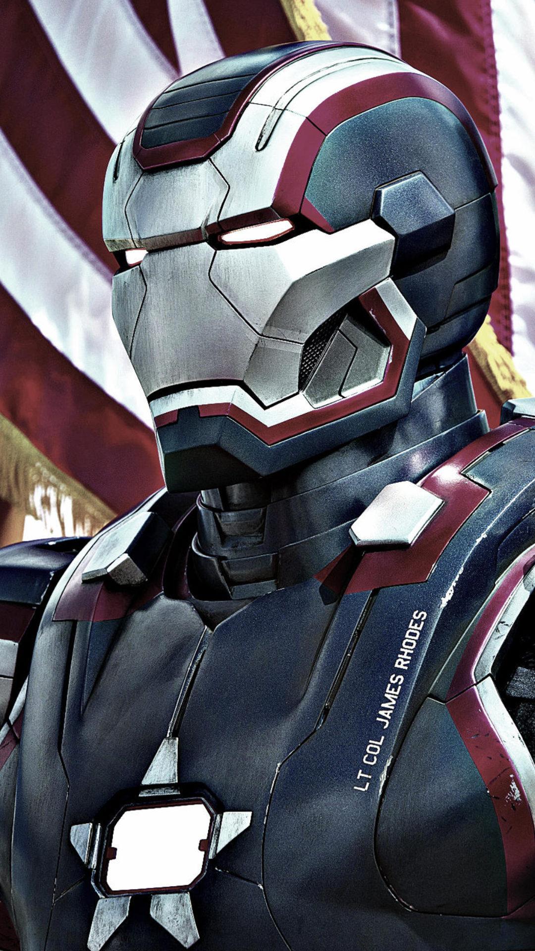 1080x1920 Iron Patriot in Iron Man 3 HD Wallpaper. HD Wallpaper Download