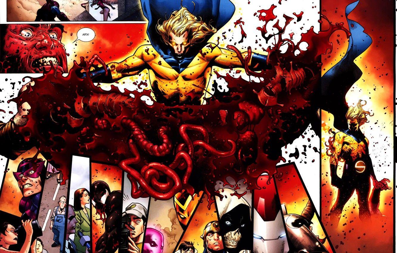 1332x850 Wallpaper Wolverine, comic, comics, Captain America, Marvel Comics