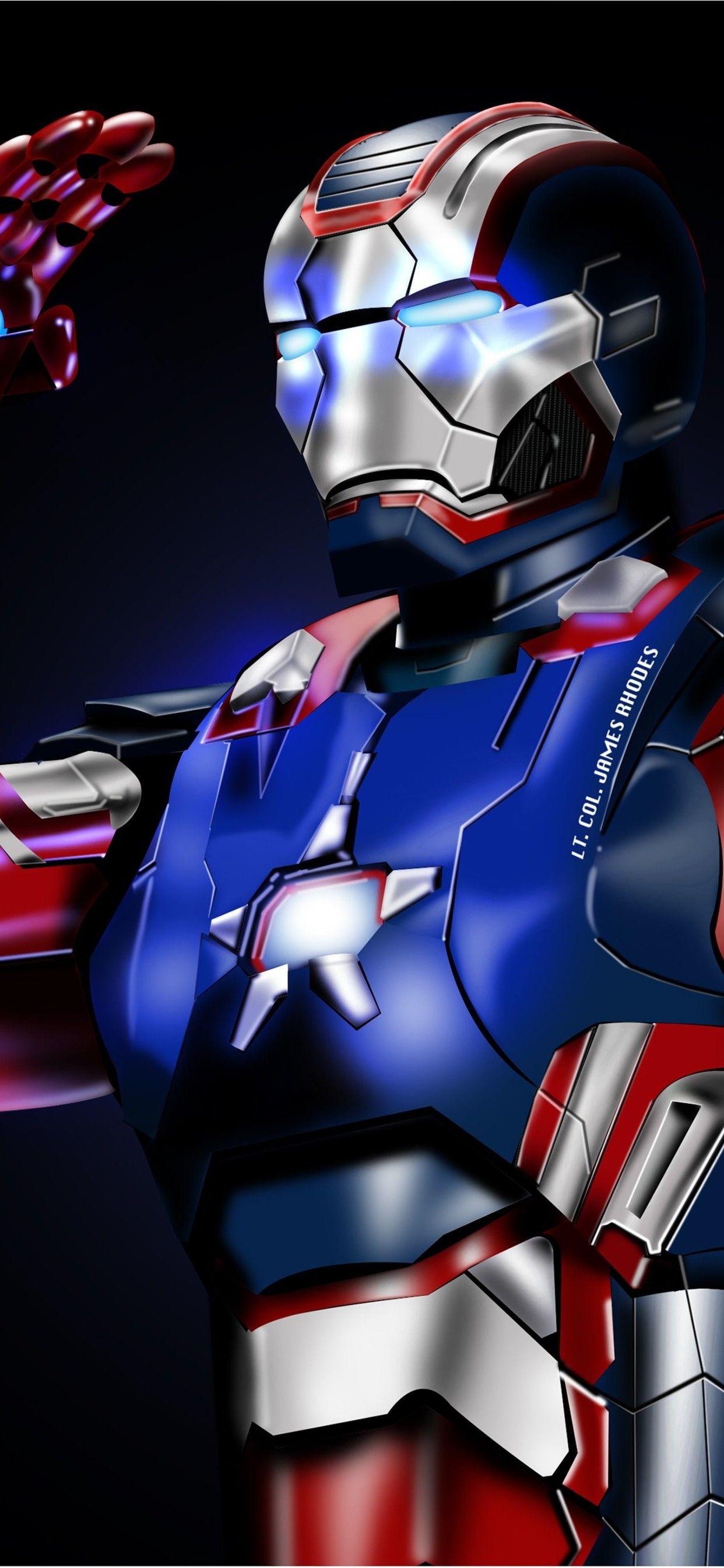 1242x2688 American War Machine Iron Patriot Et 1242x2688