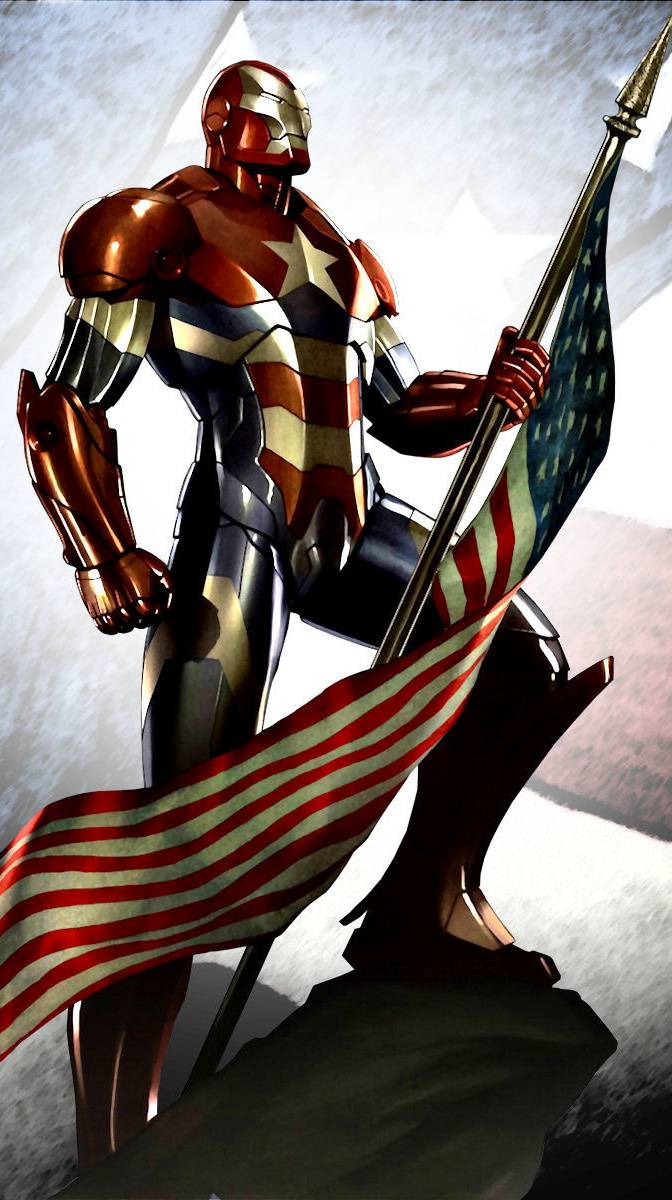 672x1200 Iron Patriot wallpaper