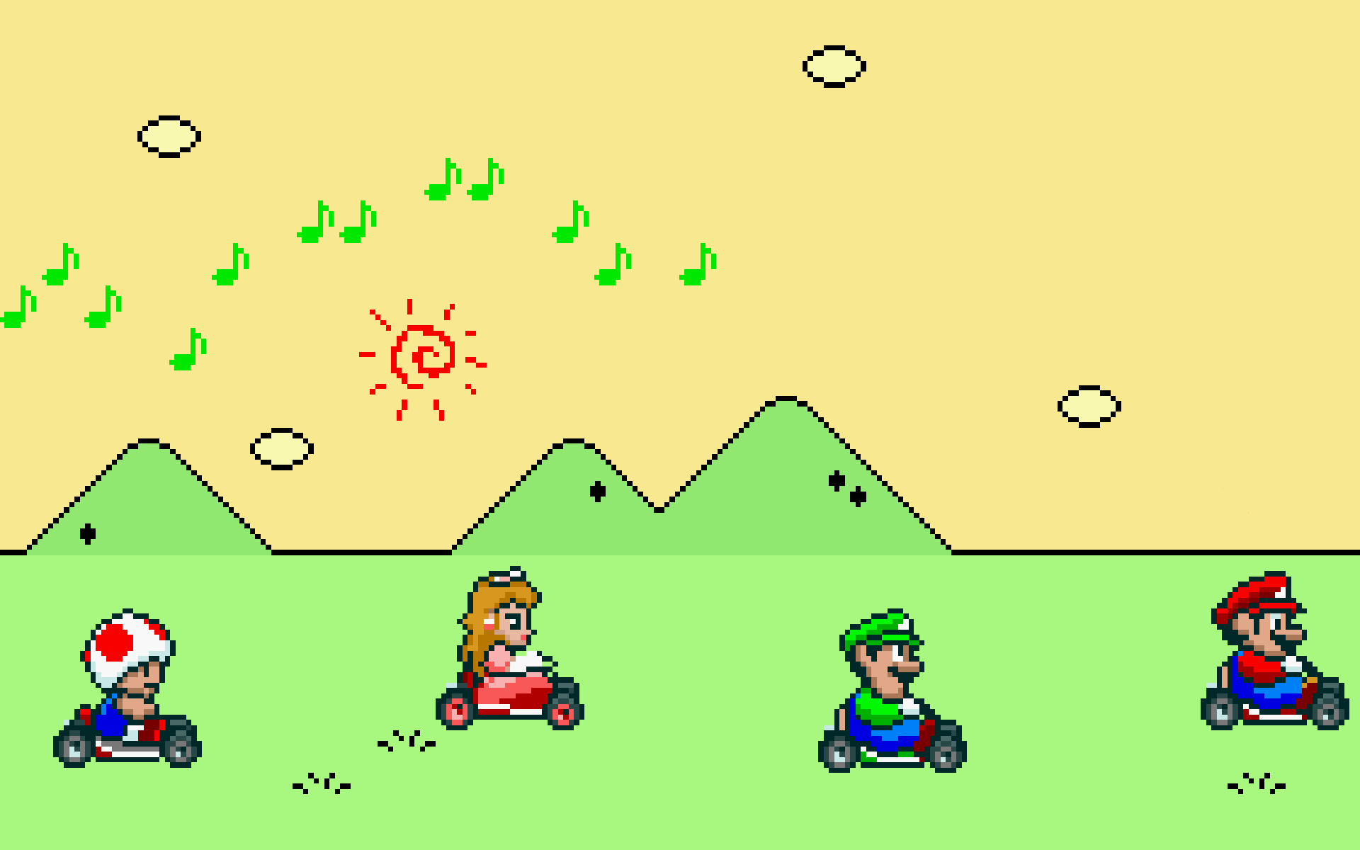 1920x1200 Wallpaper Id - Mario Kart Background