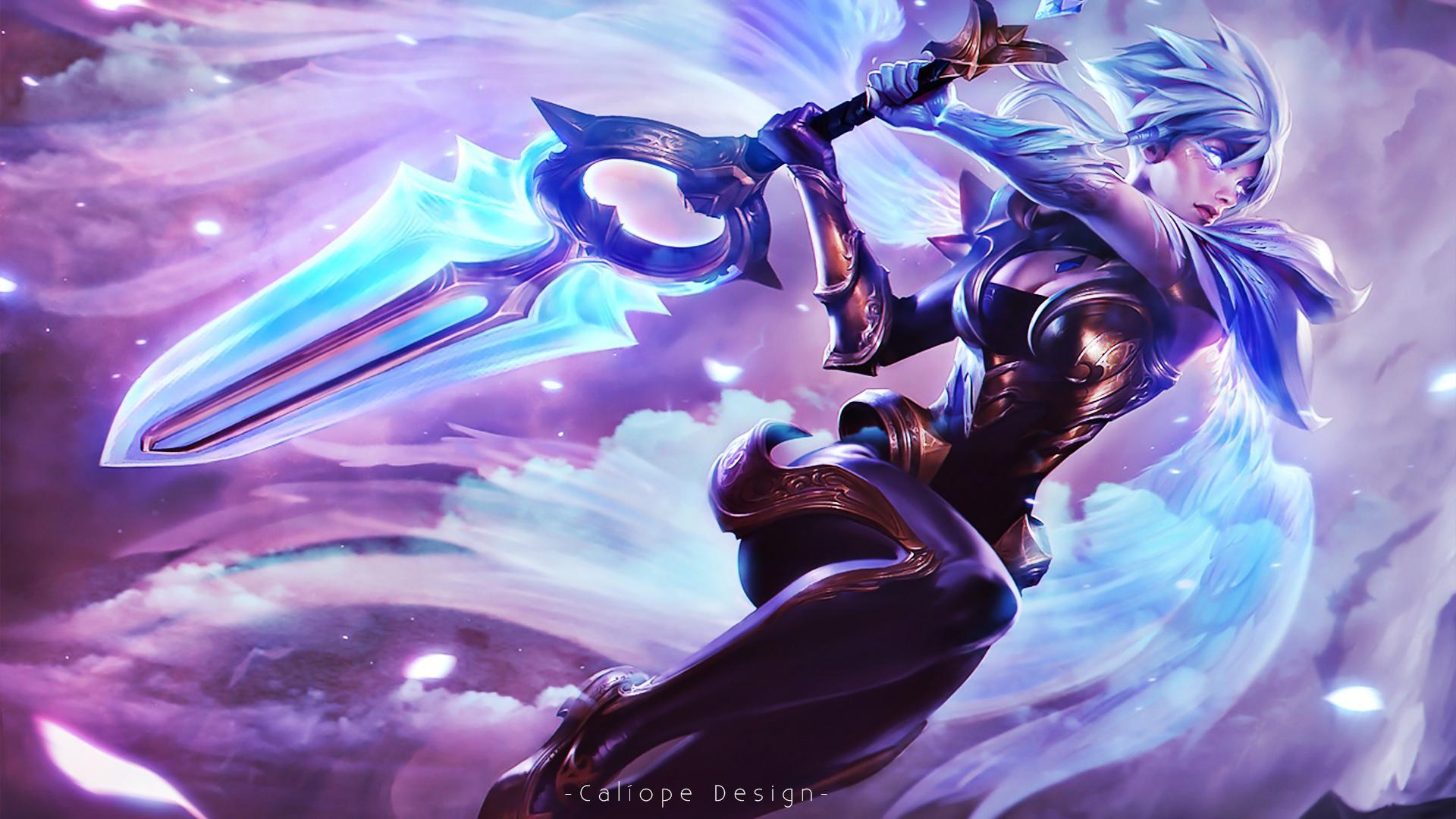 Riven LoL Dragonblade Splash Art 4K Wallpaper #589