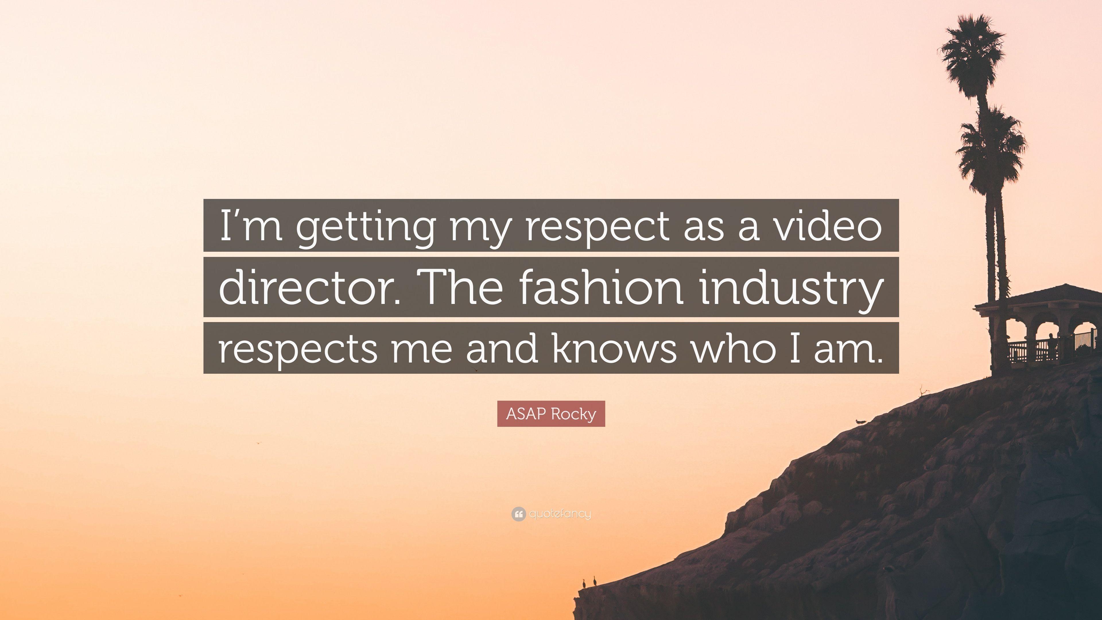 3840x2160 ASAP Rocky Quote: “I'm getting my respect as a video director