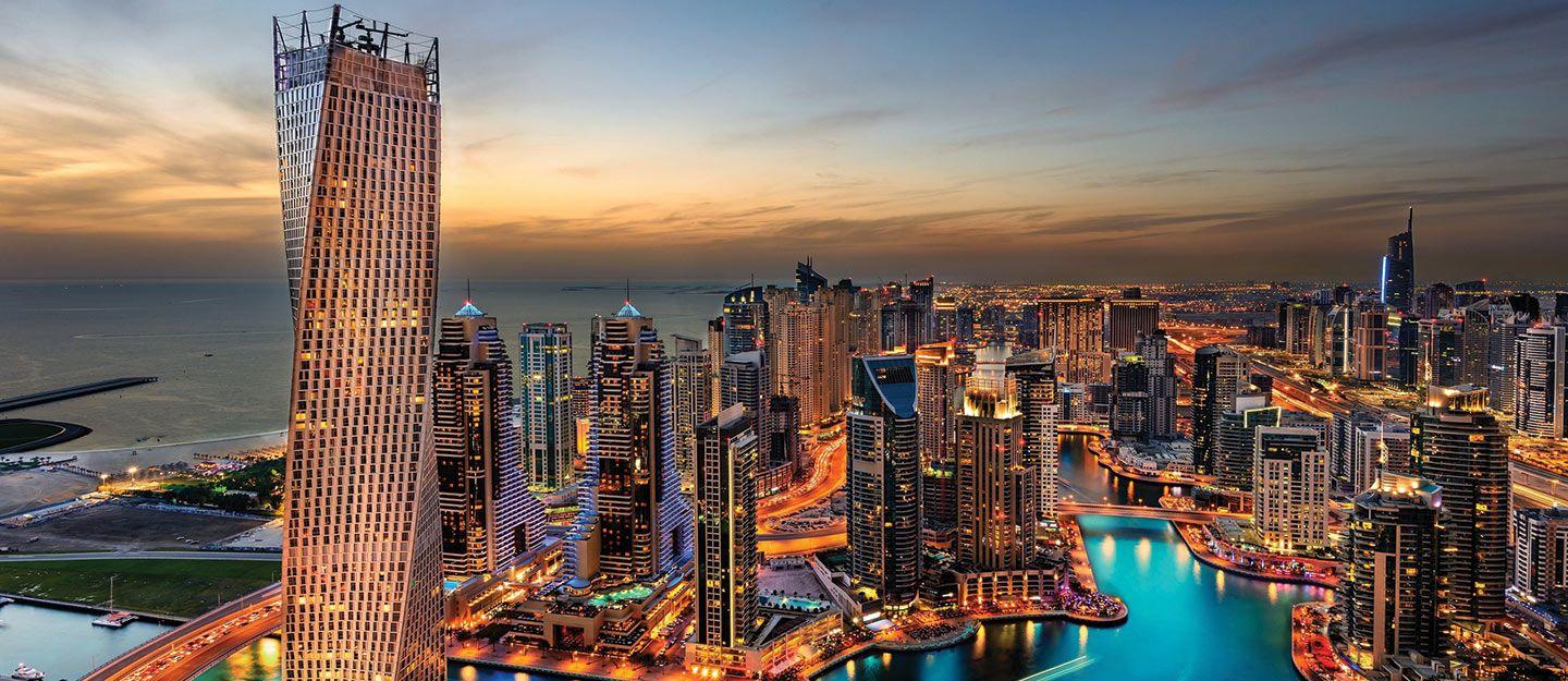 1440x625 Dubai Marina Wallpaper Download for your Desktop, Tablet or Phone