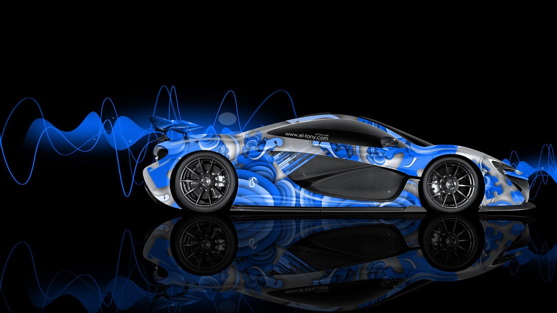 1920x1080 Free download mclaren p1 gtr frontup blue fire abstract car 2014
