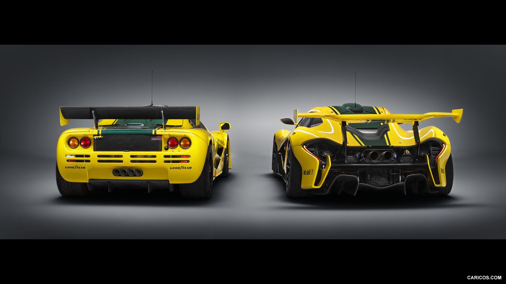 1920x1080 McLaren P1 GTR and McLaren F1 GTR. HD Wallpaper
