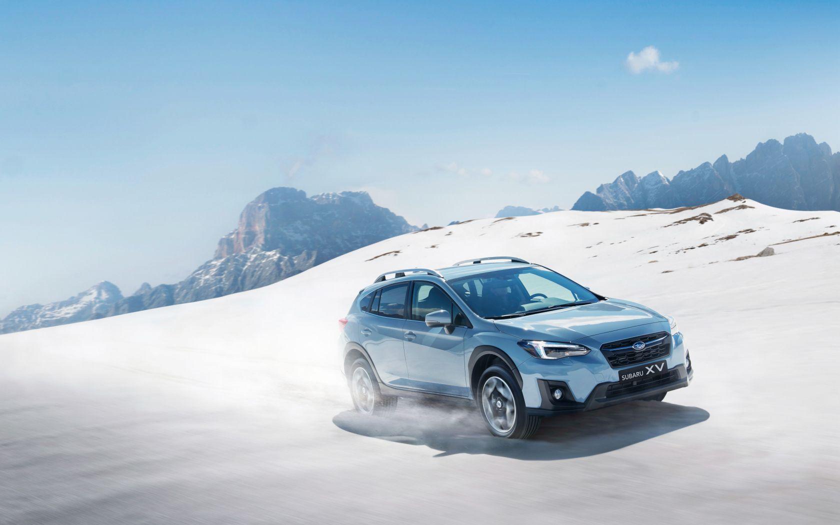 1680x1050 Subaru Subaru XV On The Snow Covered Slope Desktop Wallpaper