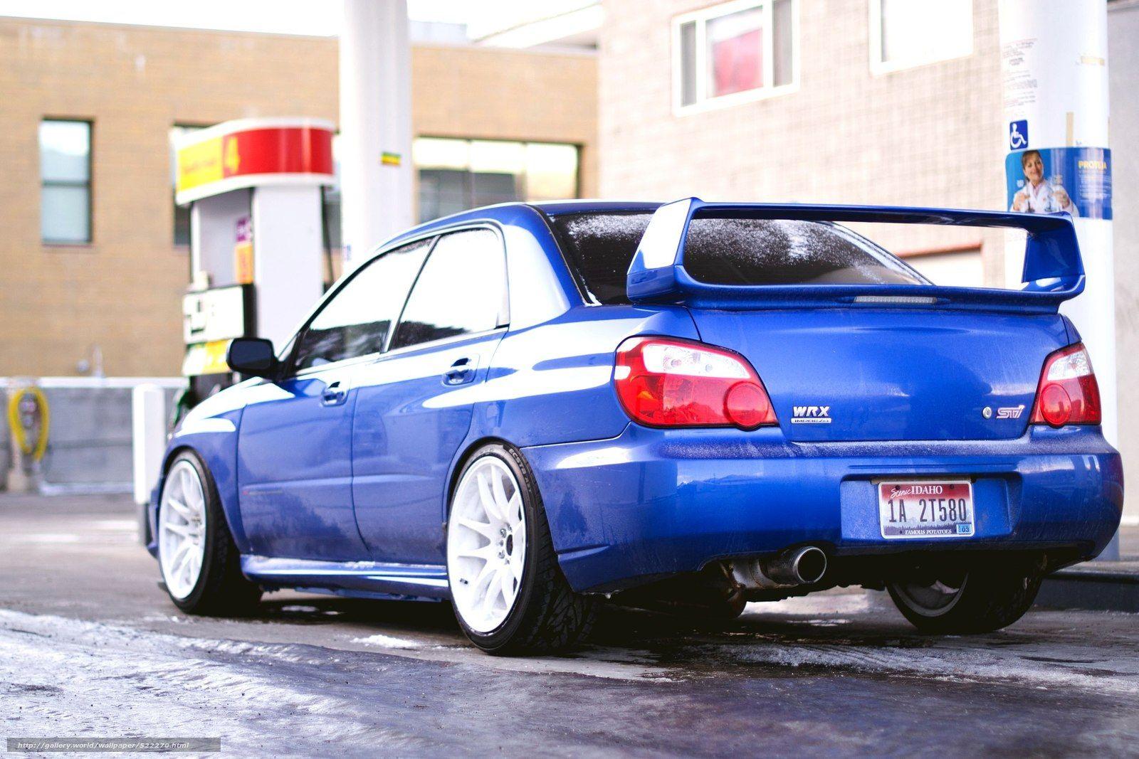1600x1067 Download wallpaper subaru, back of, wallpaper, snow free desktop