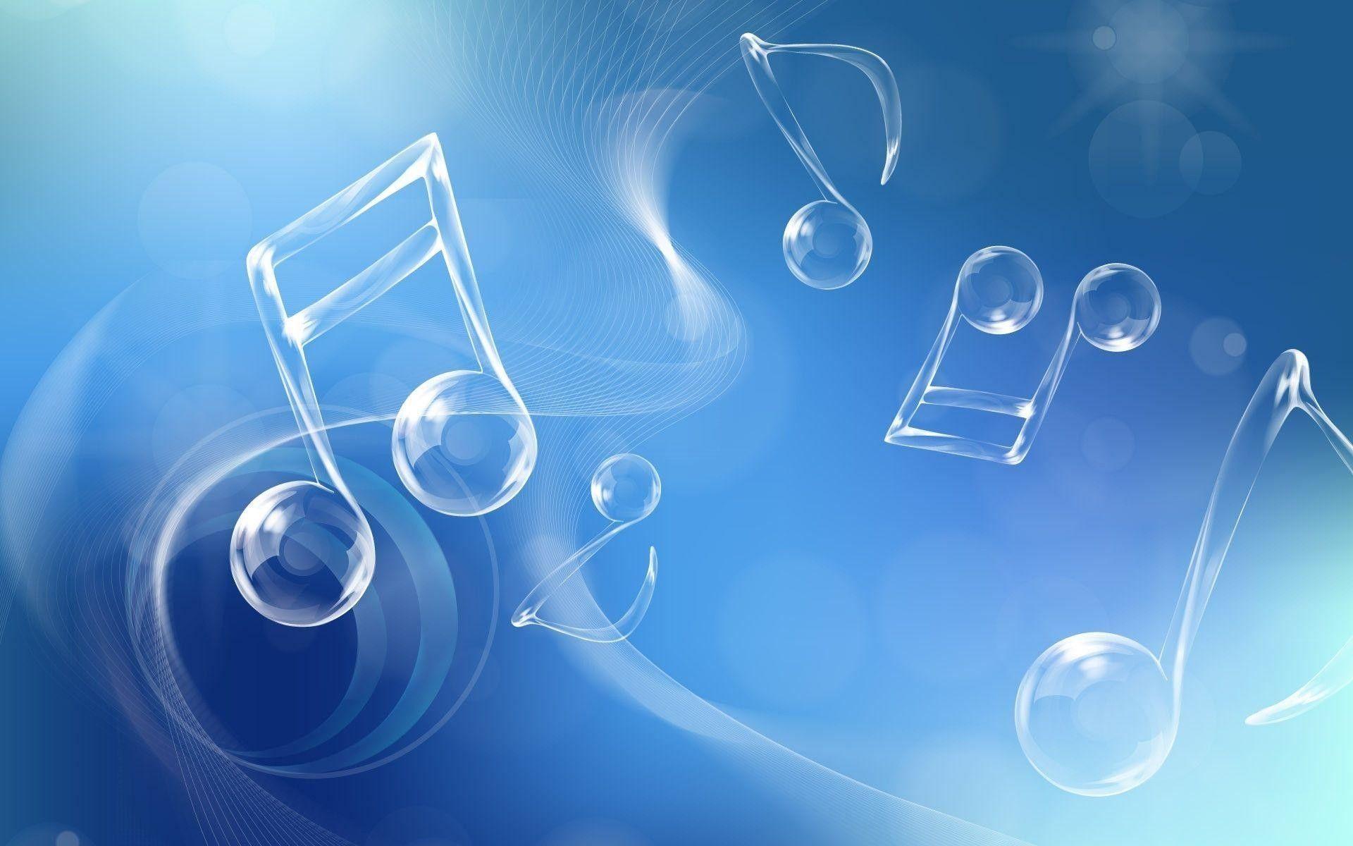 1920x1200 Blue Music Wallpaper