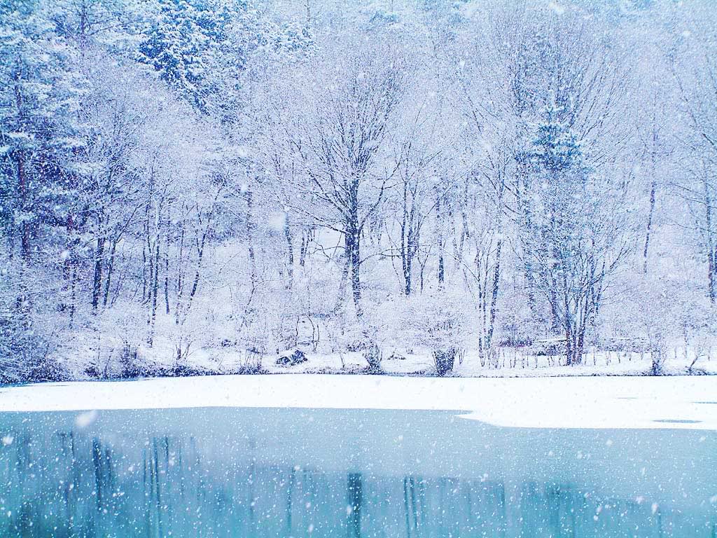 1024x768 Free download Love U Wallpaper winter scene HD [1024x768]
