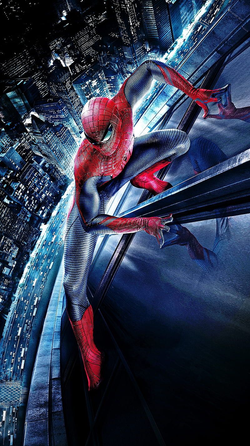 800x1422 Spiderman, 1080x city, movies, HD phone wallpaper