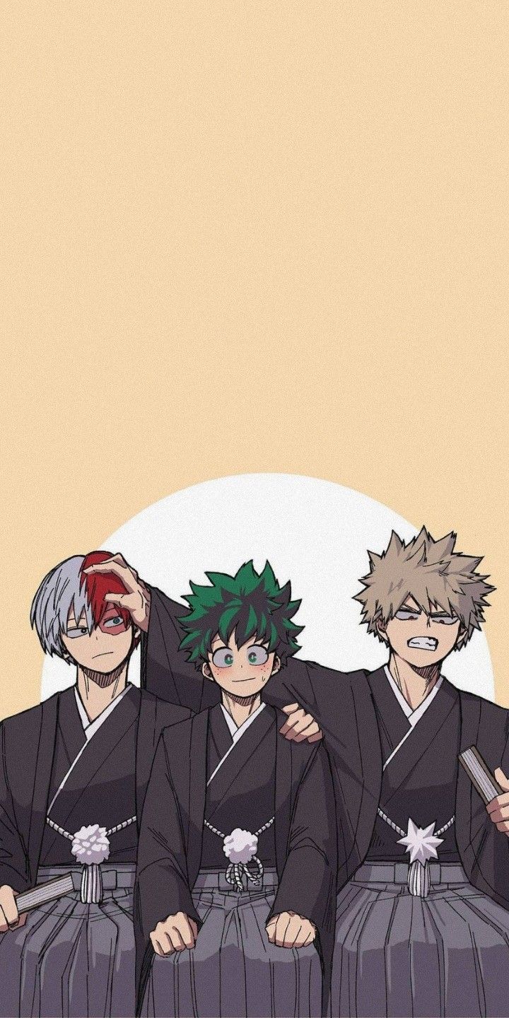720x1440 Katsuki Bakugo, Izuku Midoriya and Shoto Todoroki