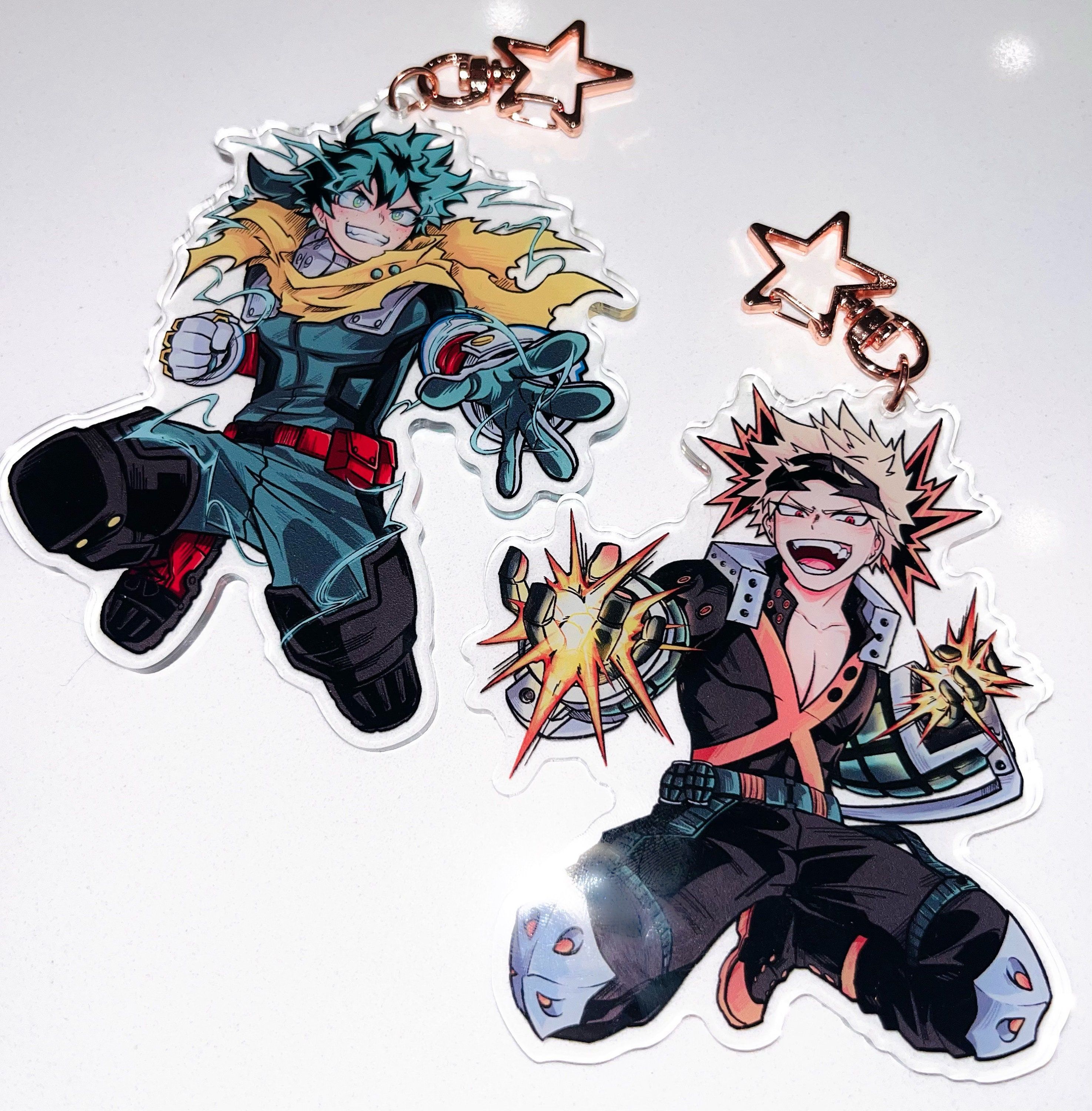 2949x3000 Hero BKG And DK 4 Double Sided Acrylic Charms. Anime & Manga Charms