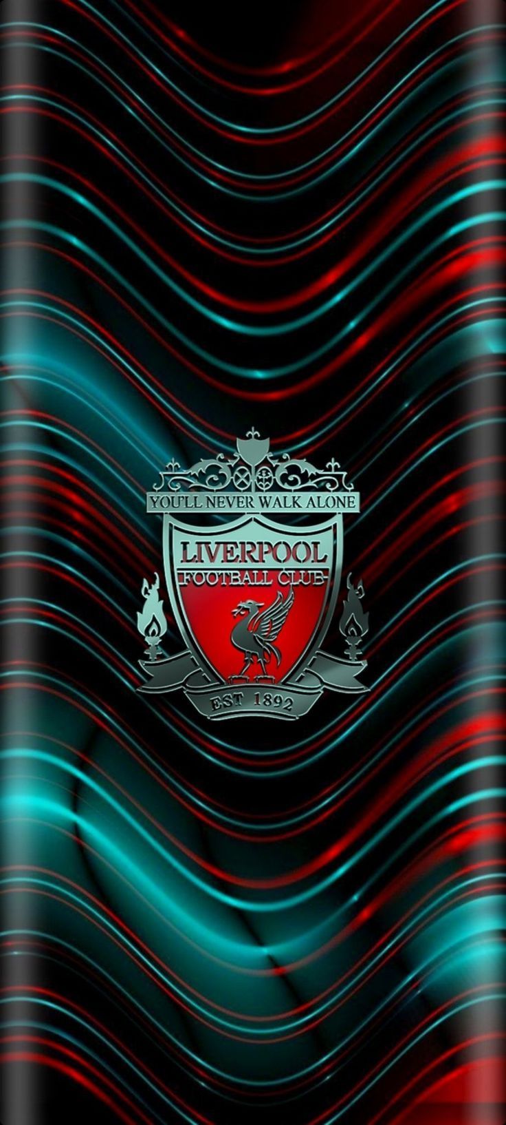 736x1634 Liverpool Wallpaper with Club Crest