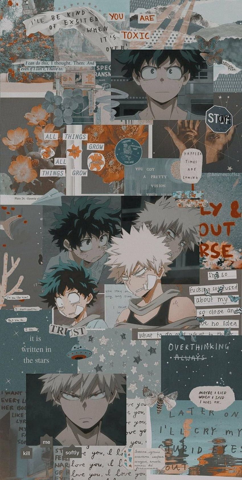 850x1681 Adorable Soft Bakudeku Cute, Bakudeku Phone HD phone wallpaper