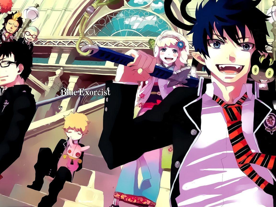 1152x864 Download wallpaper 1152x864 ao no exorcist background, anime