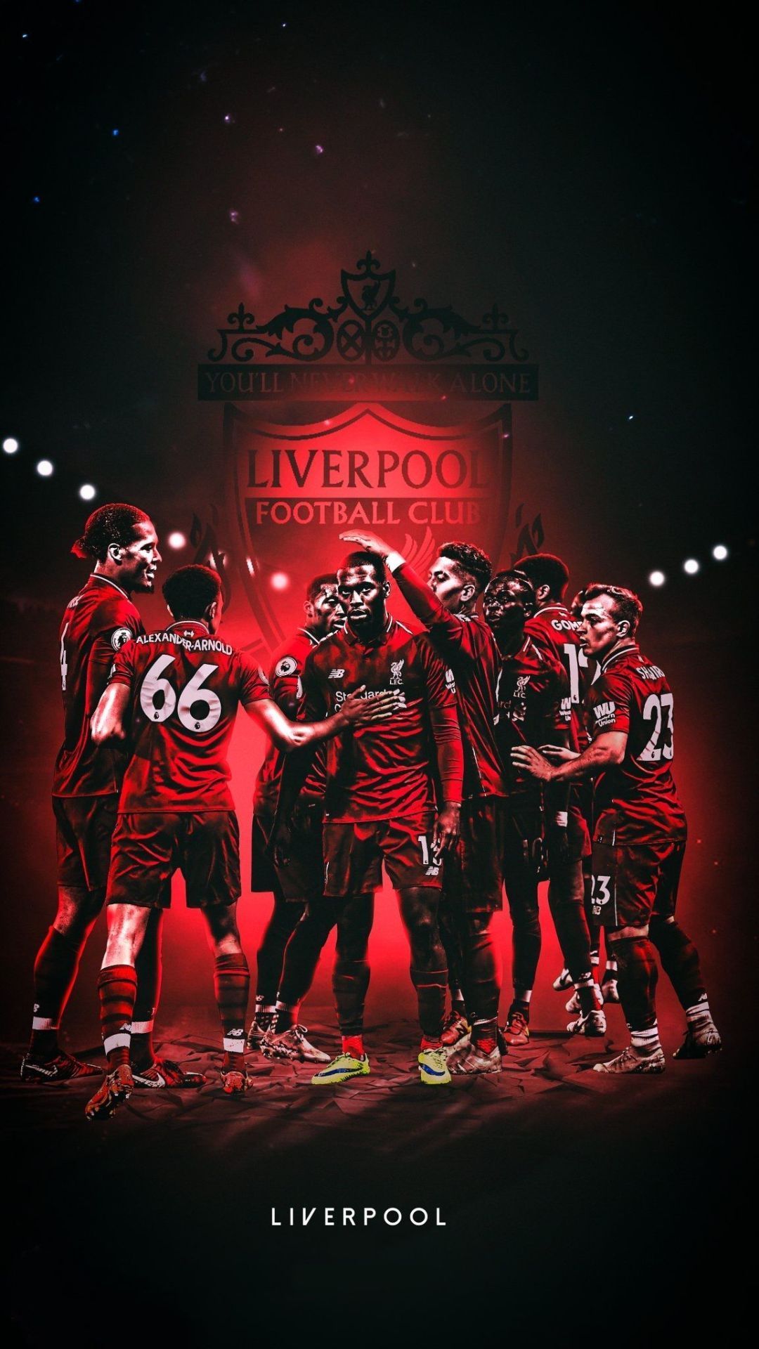 1080x1920 Liverpool FC Team 2023 Wallpaper