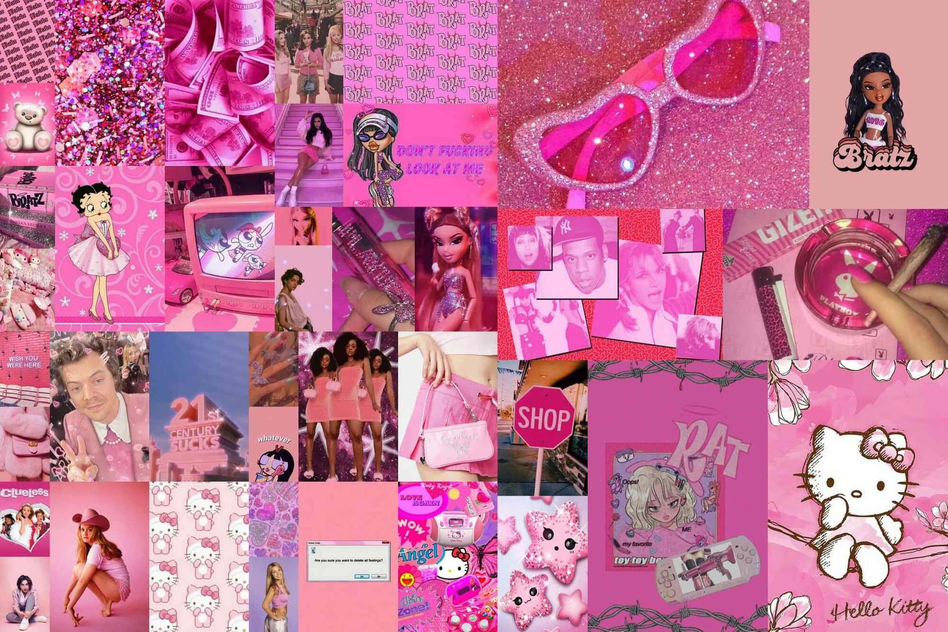 1920x1281 Download Pink Baddie Aesthetic Collage Wallpaper