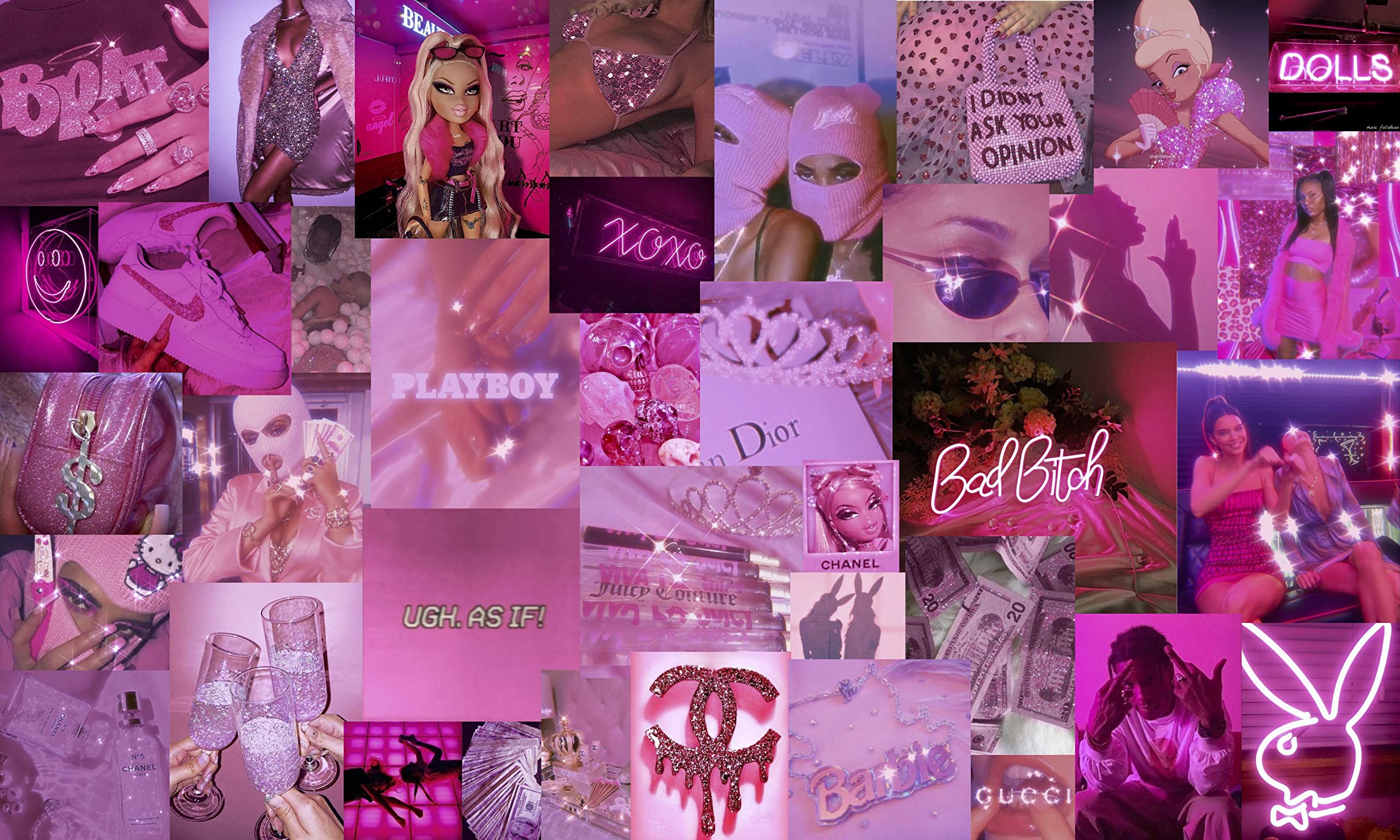 2560x1536 Baddie Collage Wallpaper, HD Baddie Collage Background on WallpaperBat