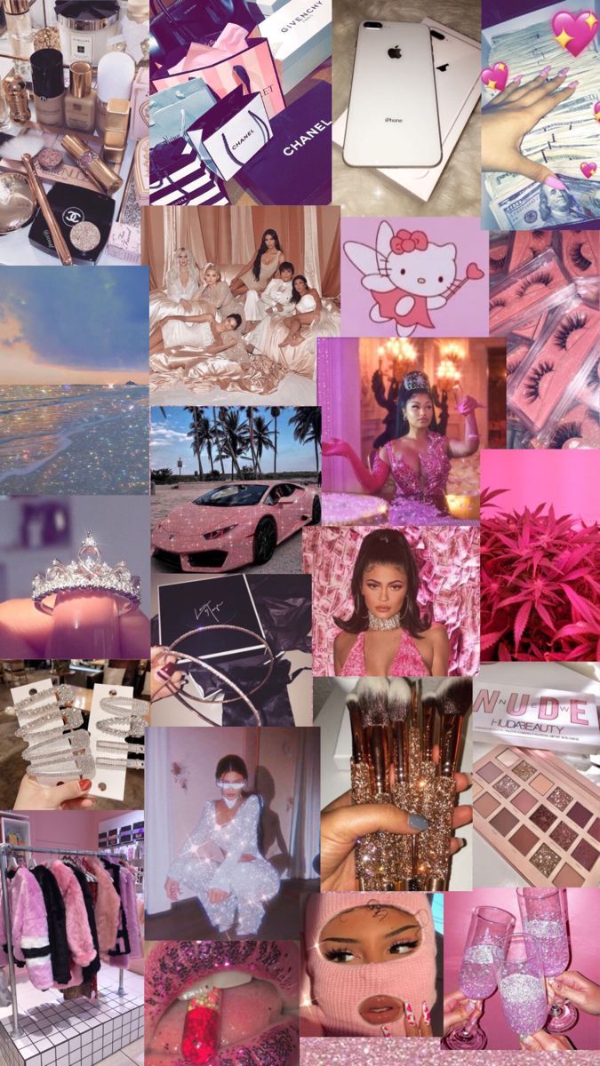 675x1200 Aesthetic pink baddie wallpaper