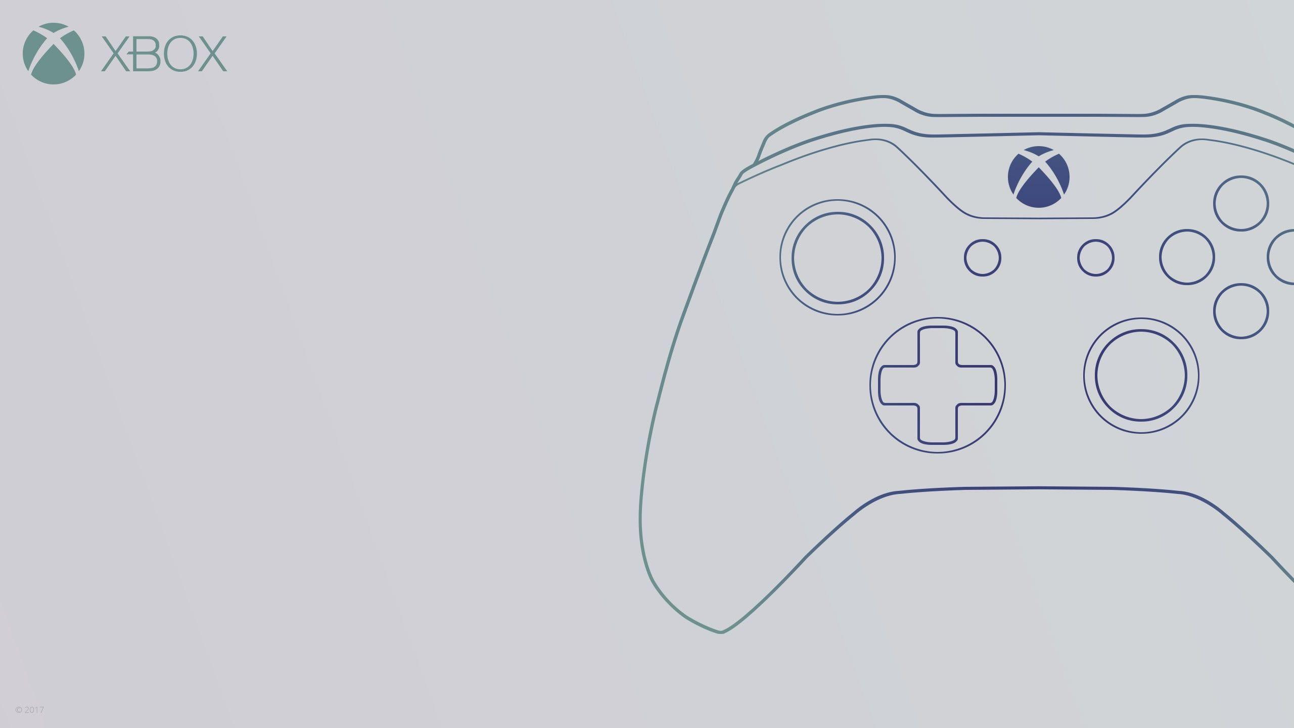 2560x1440 Microsoft Xbox controller illustration, Xbox, consoles