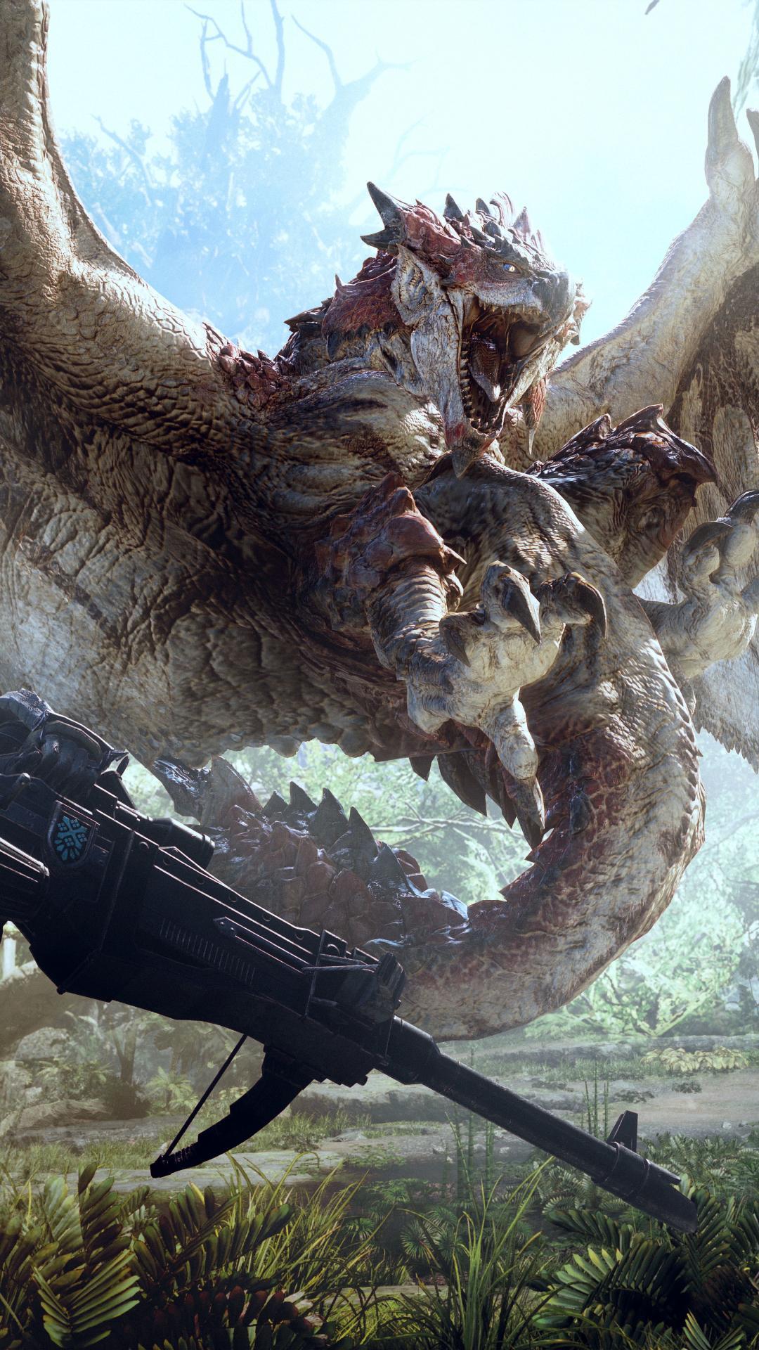 1080x1920 Monster Hunter iPhone Wallpaper Hunter World Wallpaper