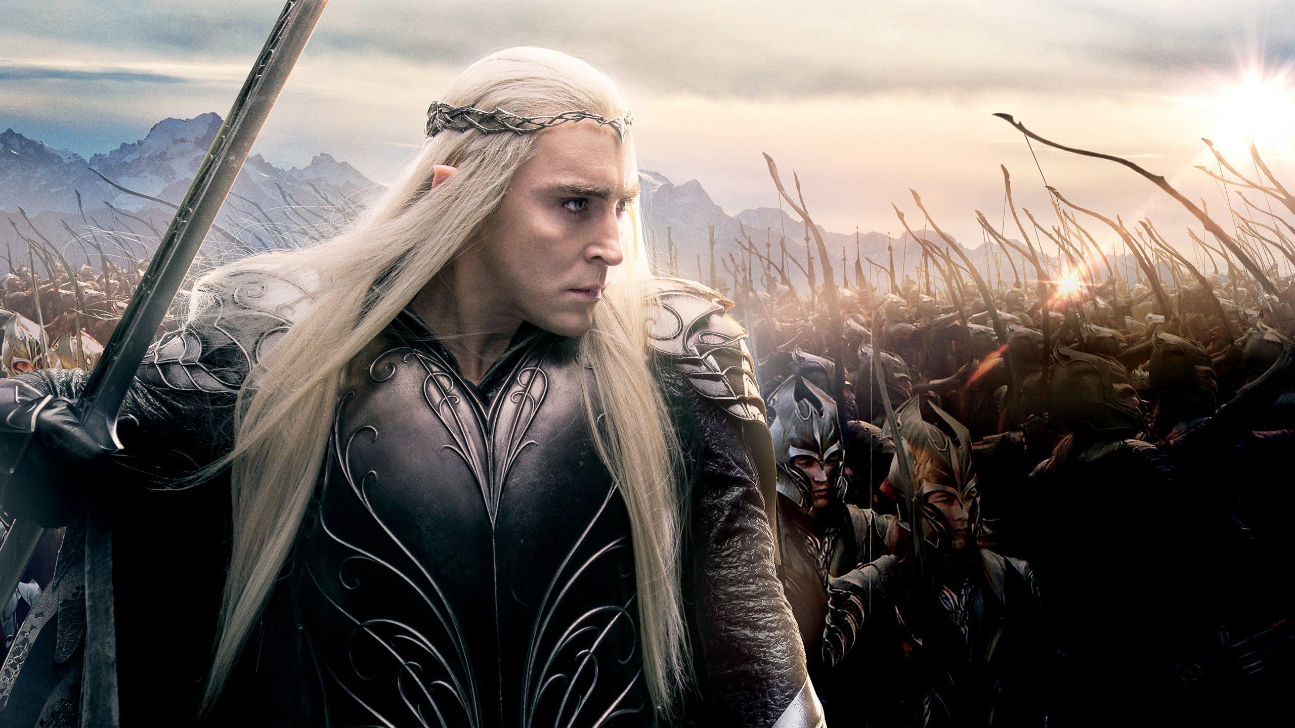 2560x1440 Lee Pace as Thranduil in Hobbit 3 Wallpaper