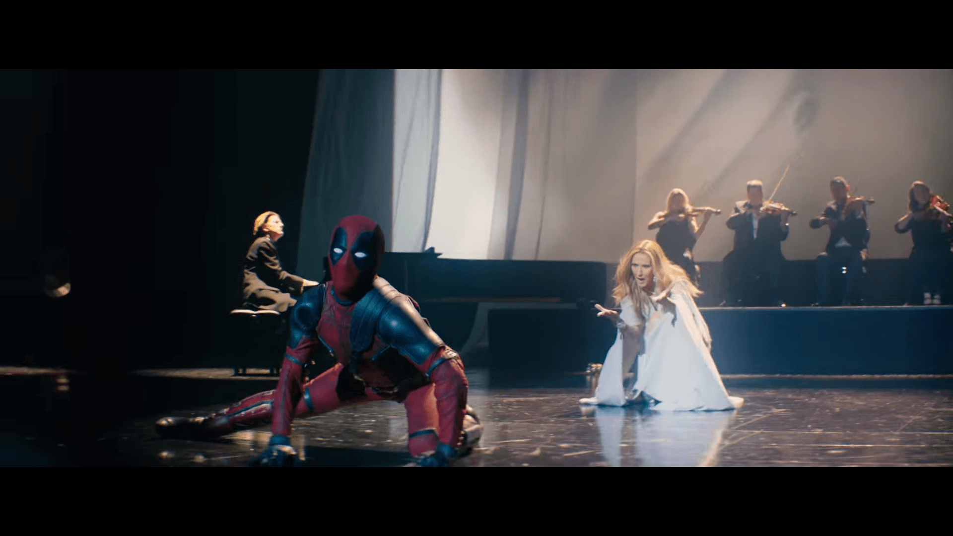 1920x1080 Deadpool And Celine Dion Perform Together In Deadpool 2 Music Video