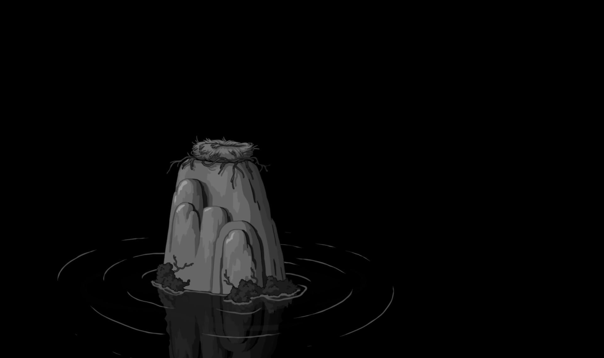 1920x1139 Adventure Time, dark, black, water HD wallpaper