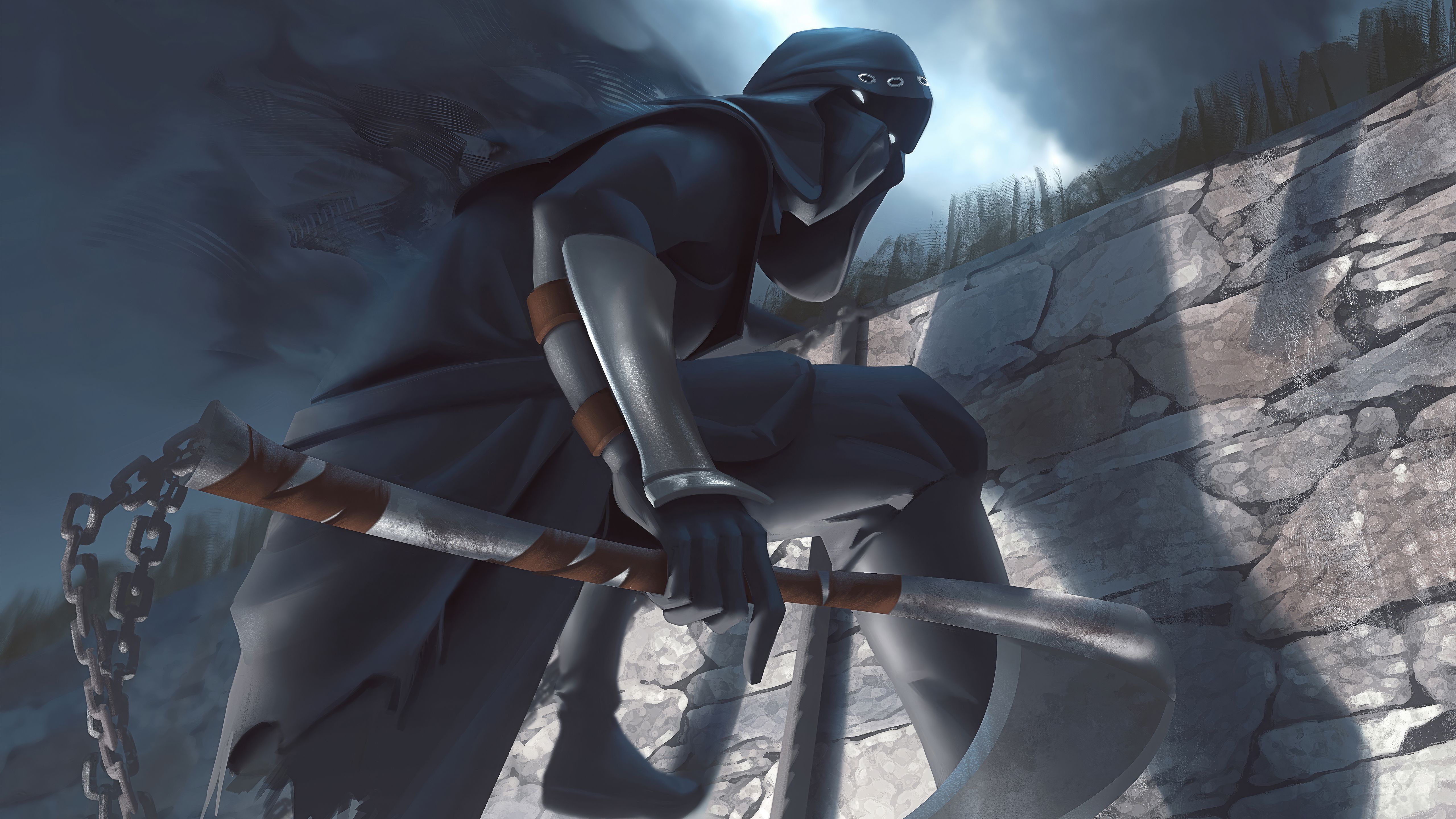 5120x2880 Ninja Of Dark Time Wallpaper, HD Artist Wallpaper, 4k Wallpaper, Image, Background, Photos and Picture