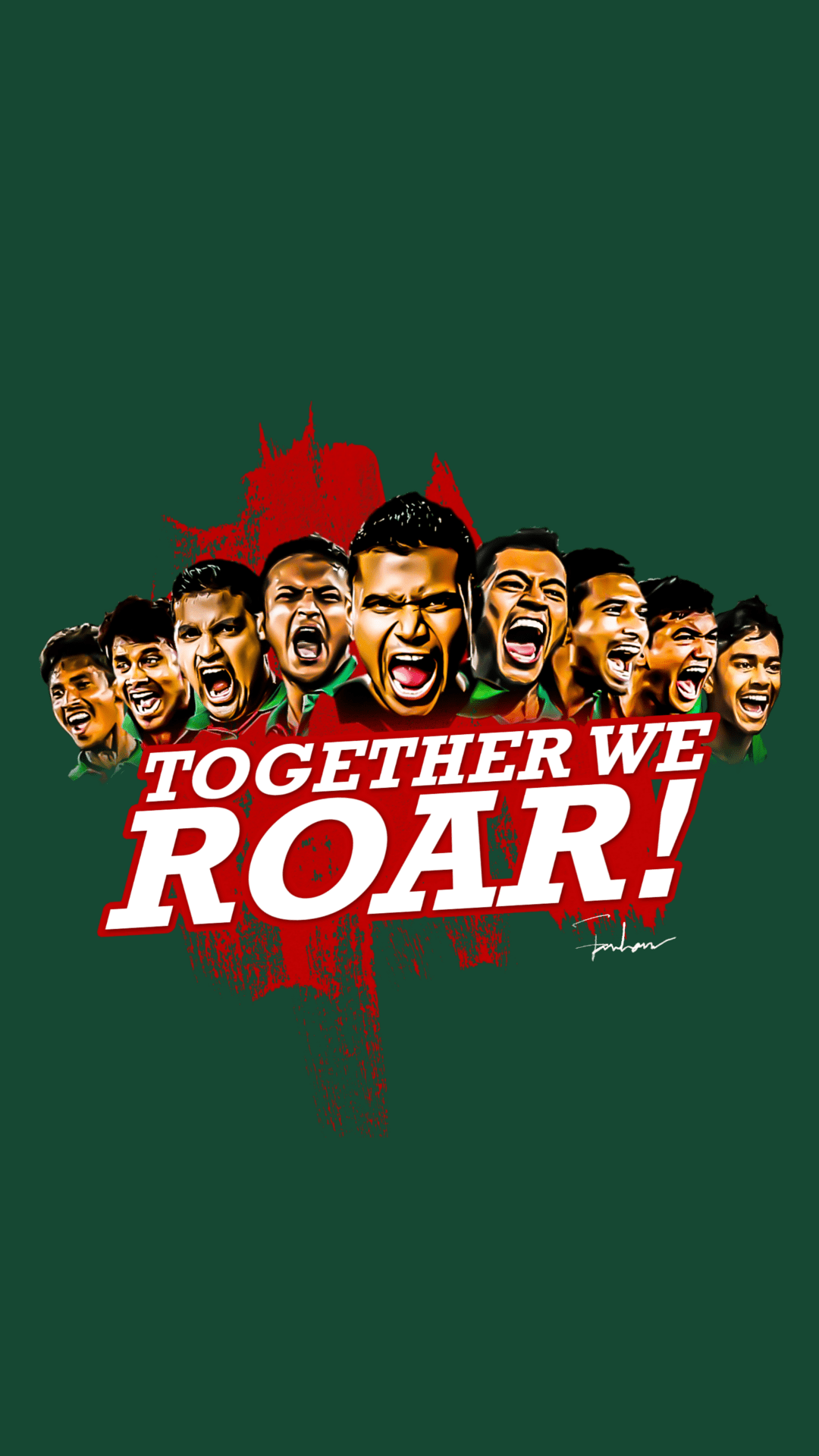 1080x1920 Together We Roar Bangladesh Cricket Team Wallpaper (2). Image - Behance