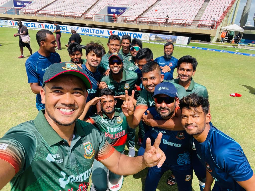 1024x768 Bangladesh Cricket on X: Cricket team celebrates victory of ODI series. #BCB #Cricket #WIvBAN / X