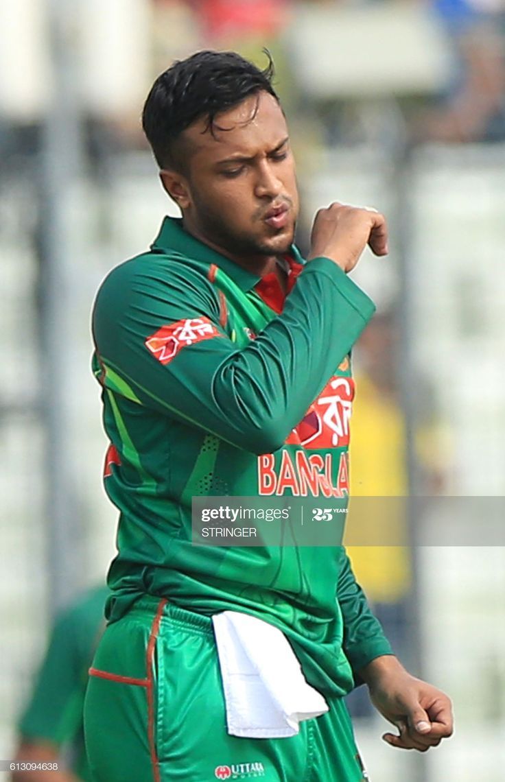 736x1140 Bangladesh cricketer Shakib Al Hasan reacts during the first one day