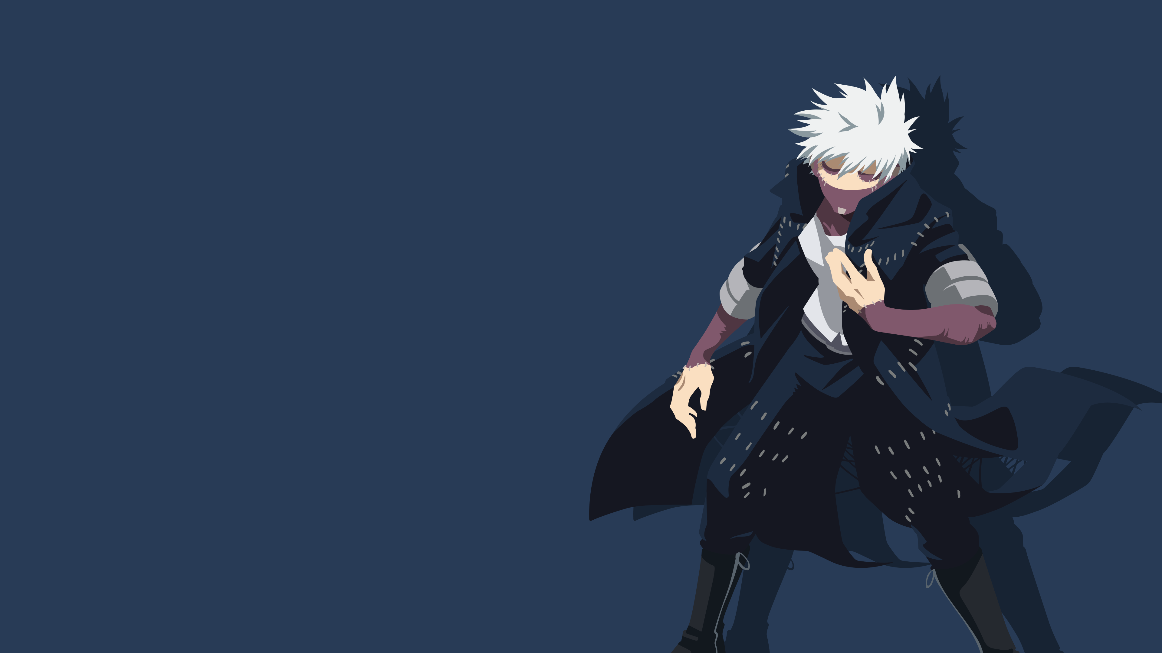 3840x2160 Dabi Wallpaper 4K, Minimal art, My Hero Academia