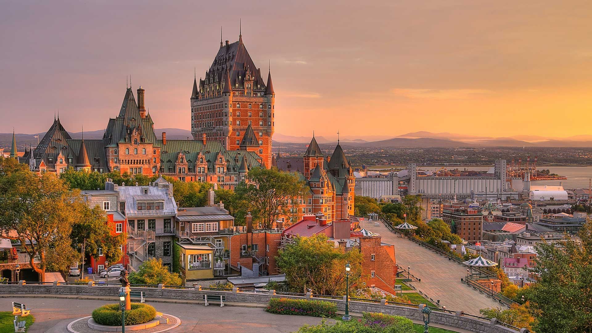 1920x1080 Wallpaper castle, Canada, QC, Chateau Frontenac for mobile and desktop, section город, resolution 1920x1080