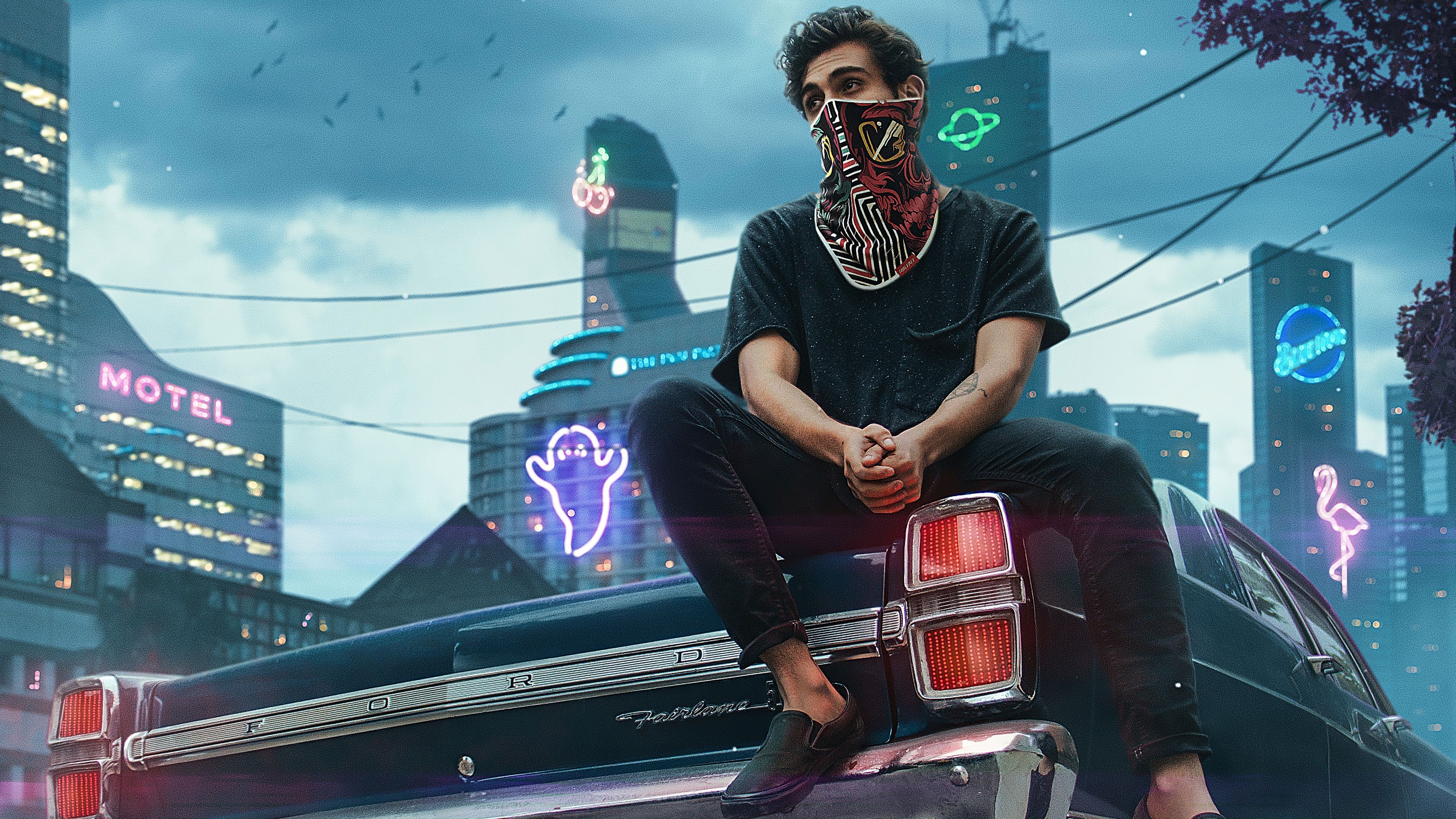 3840x2160 Urban Boy Sitting On Car 4k Wallpaper, HD Artist Wallpaper, 4k Wallpaper , Image, Background, Photos and Picture