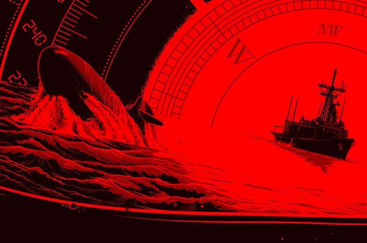 1200x793 The Hunt For Red October. Poster By BarbarianFactory