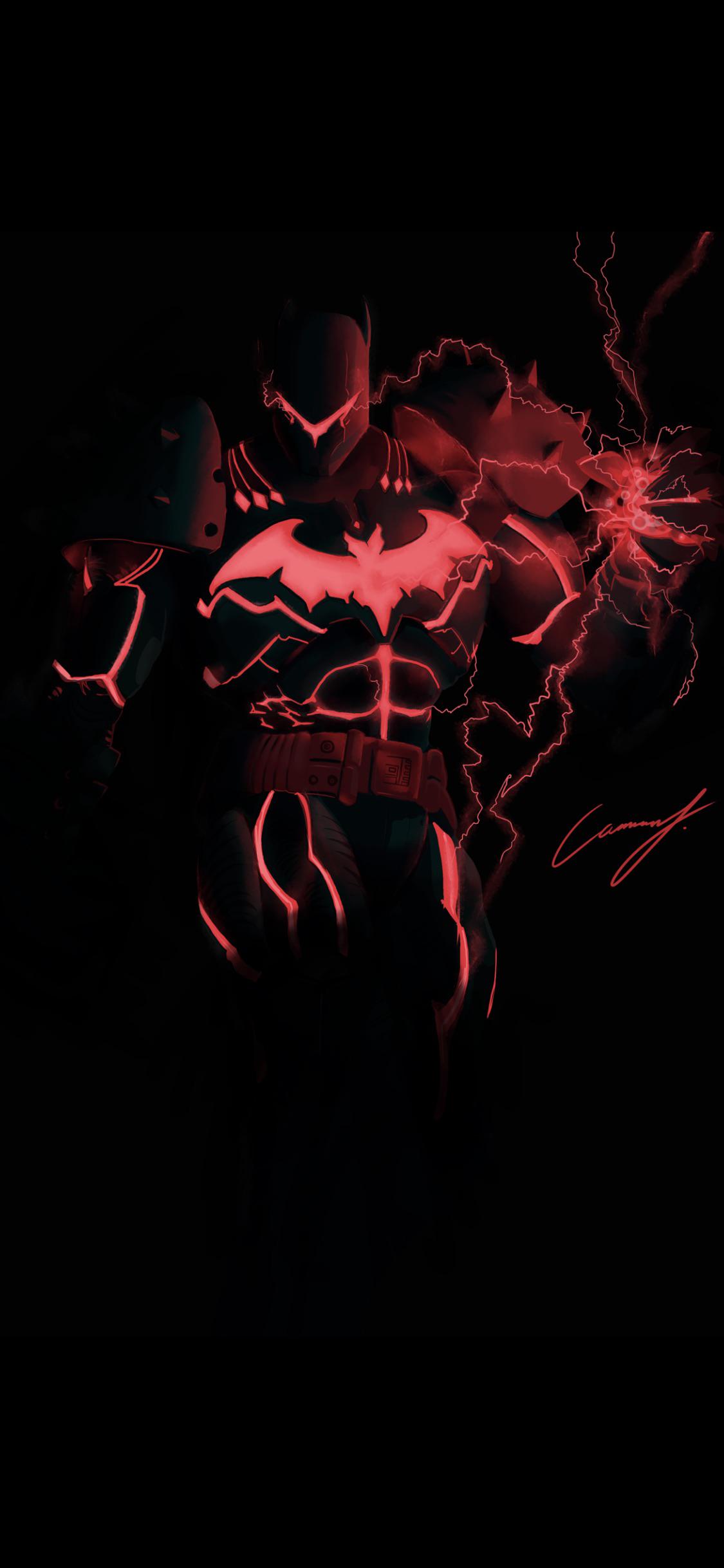 1125x2436 I drew the hellbat armor for my new phone background
