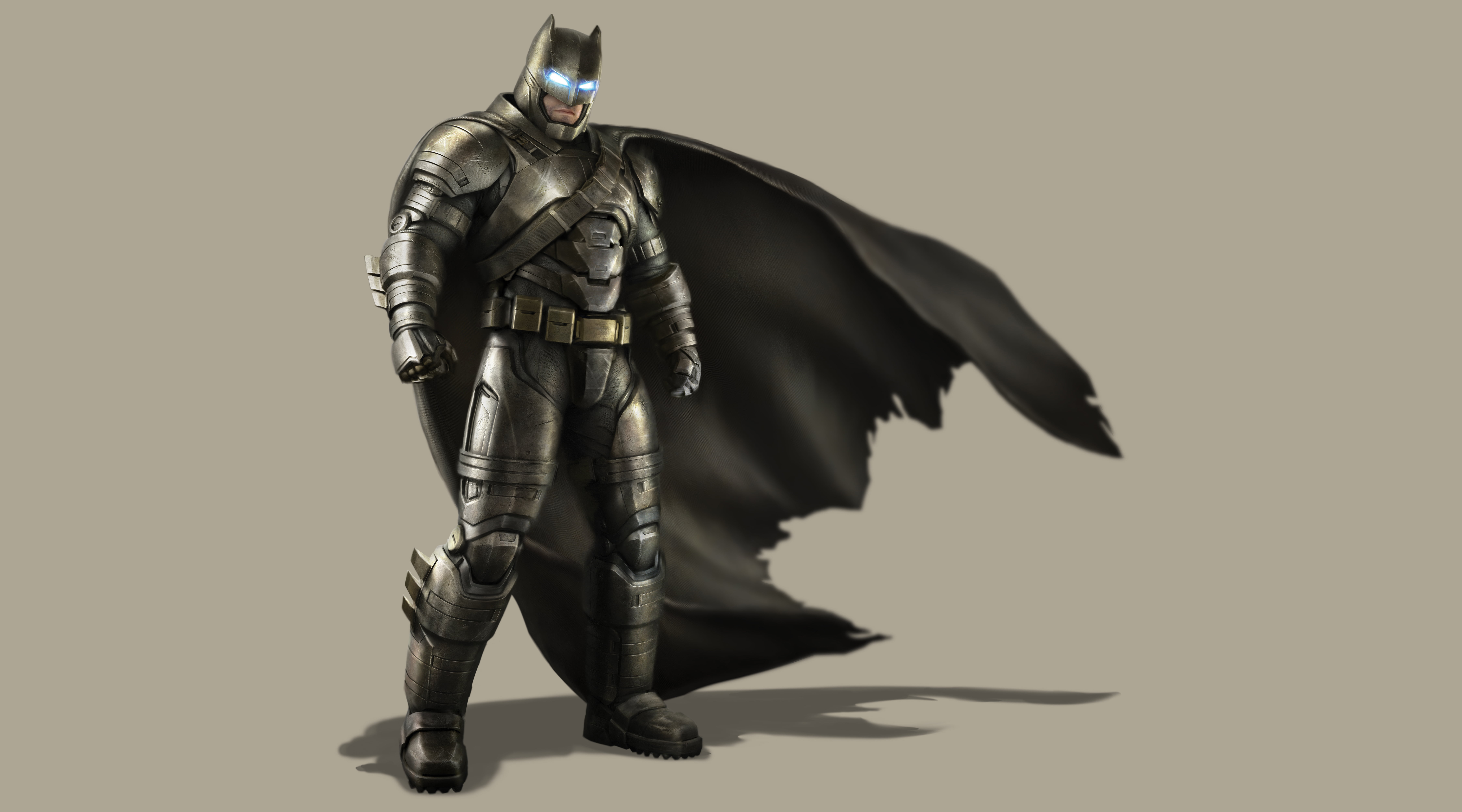 9000x5000 Batman vs Superman Batman Wearing Heavy Armor illustration HD wallpaper
