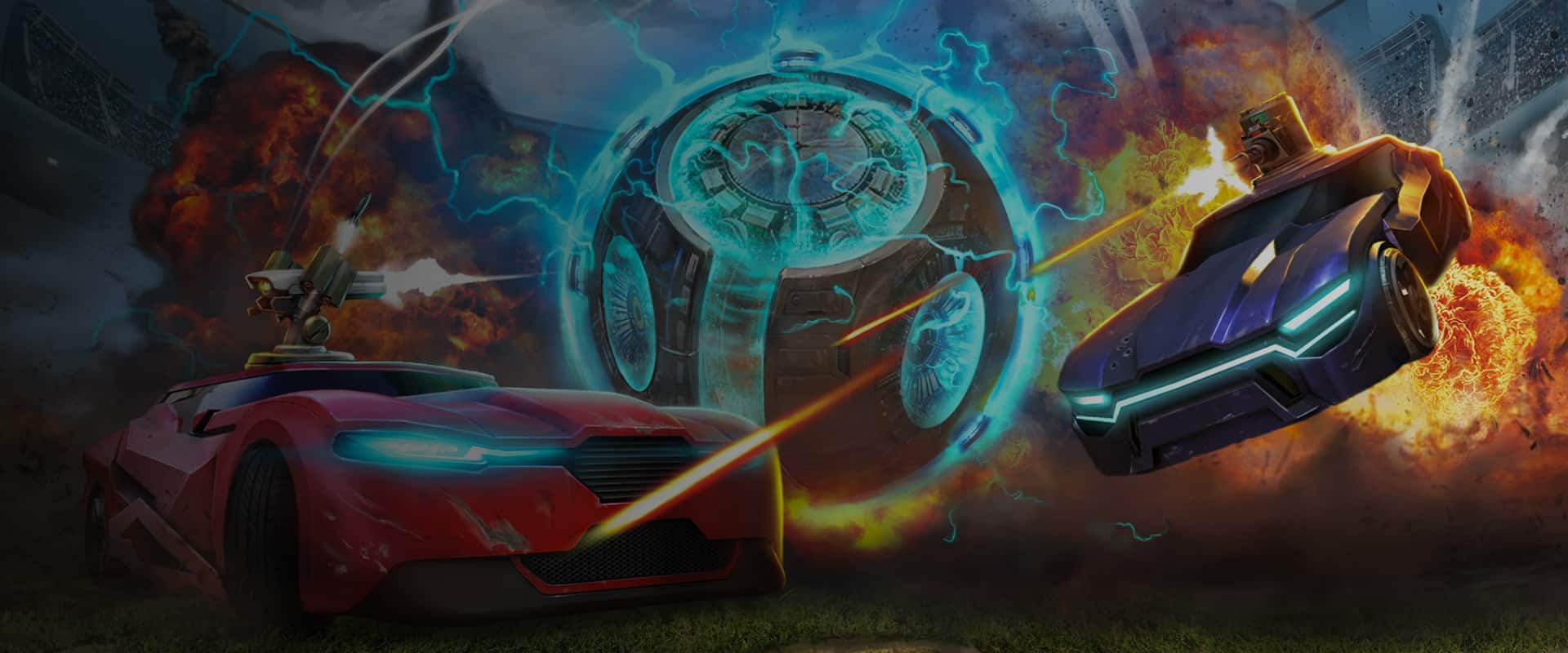 1920x800 Cars Arena Shooter Multiplayer Video Game