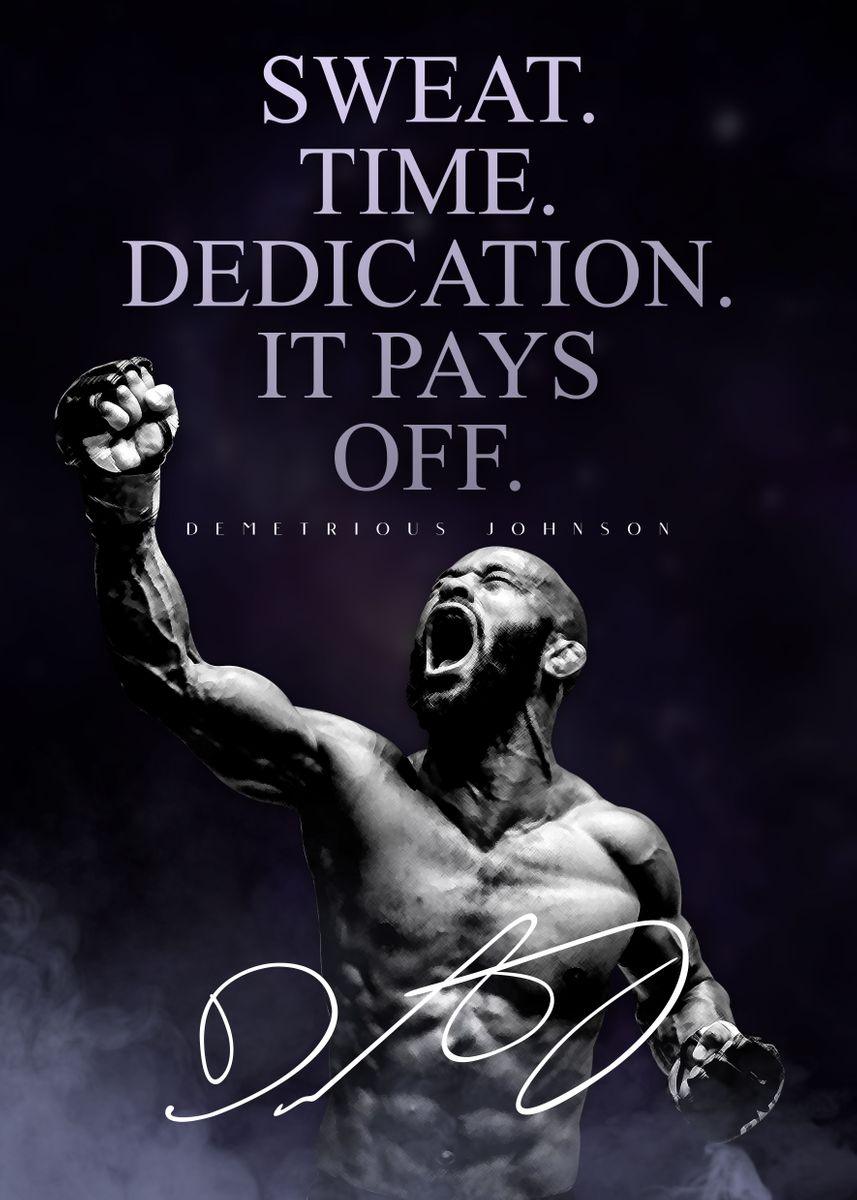 857x1200 Mighty Mouse Demetrius Johnson UFC Sports Legends Poster