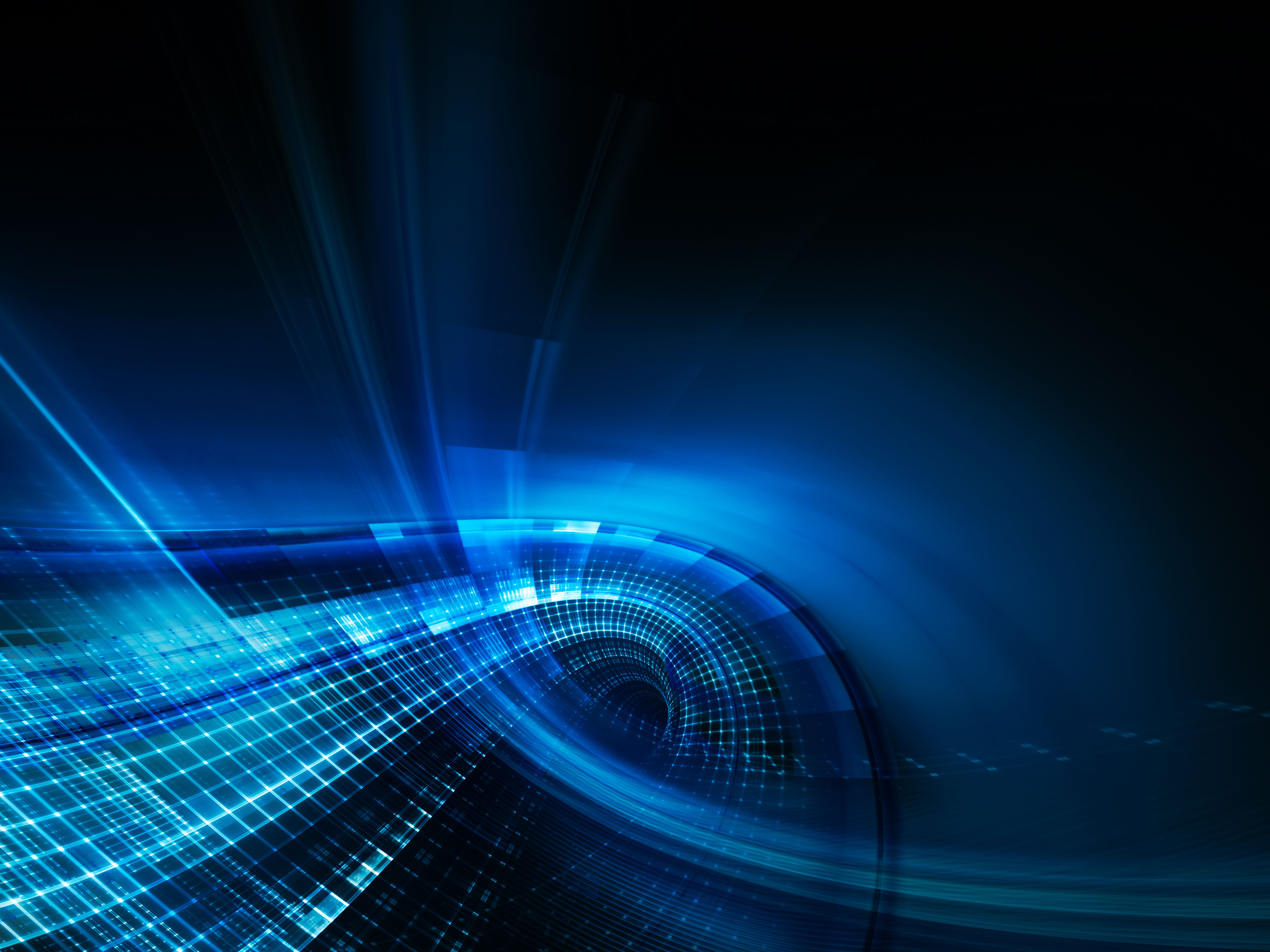8000x6000 Wallpaper line, blue, glow, squares, curves for mobile and desktop, section абстракции, resolution 8000x6000