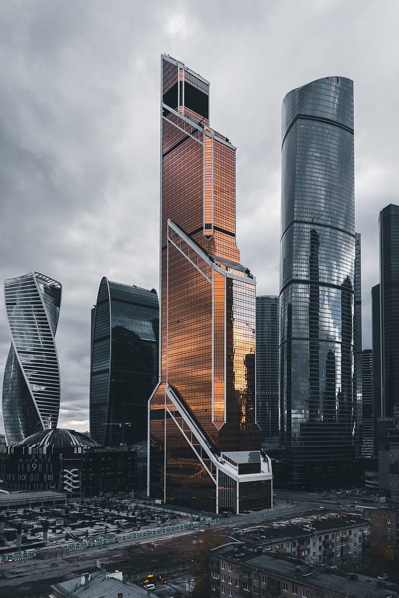 800x1200 Moscow city, skyscrapers, architecture, moscow, russia, HD phone wallpaper