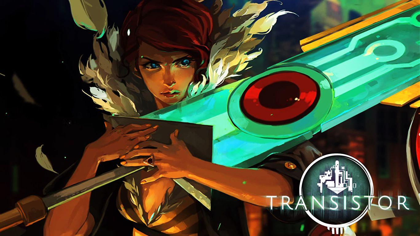 1366x768 Desktop Wallpaper Swords Transistor, Supergiant Games 1366x768