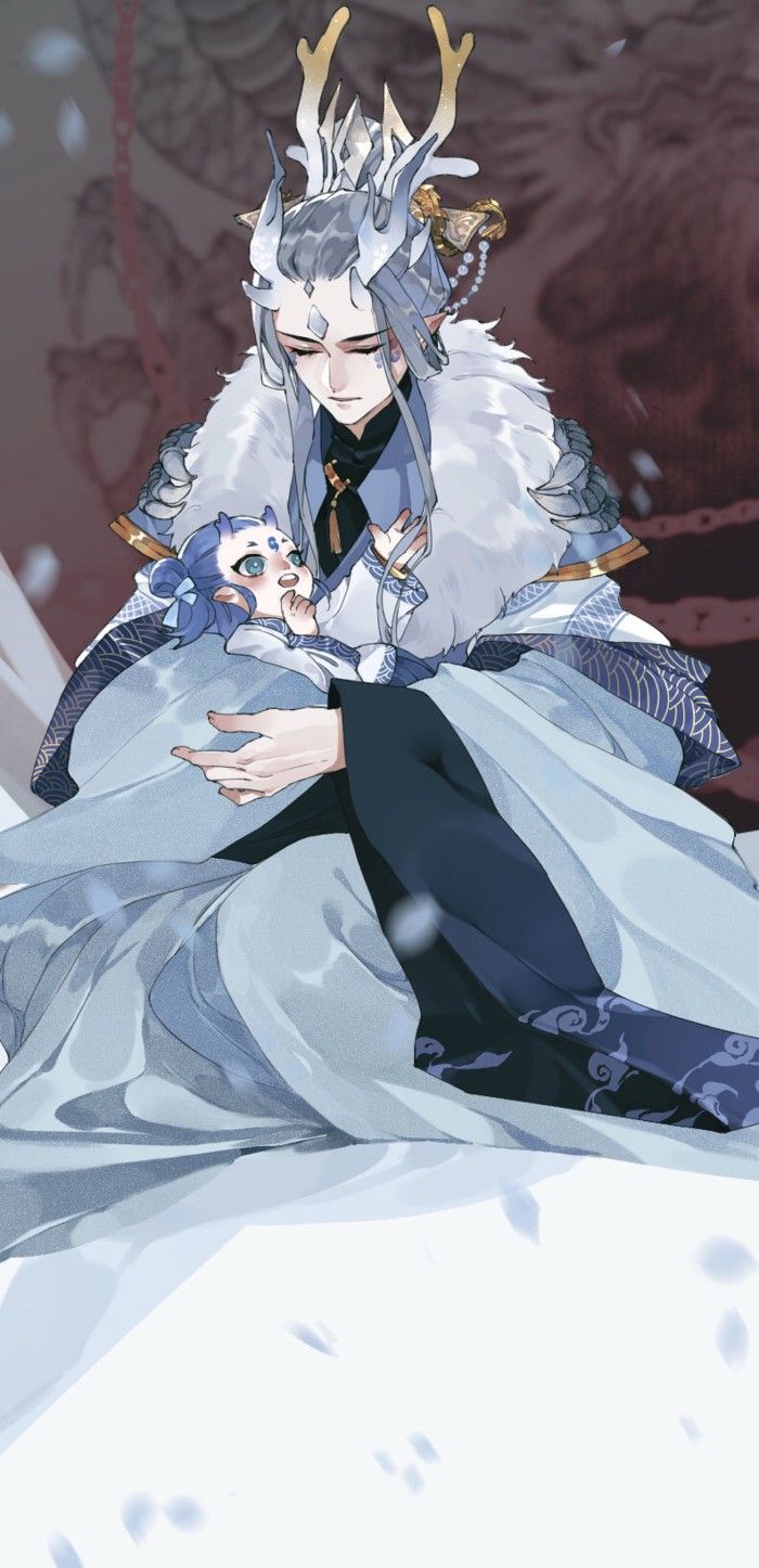 700x1446 Ao bing and his mother