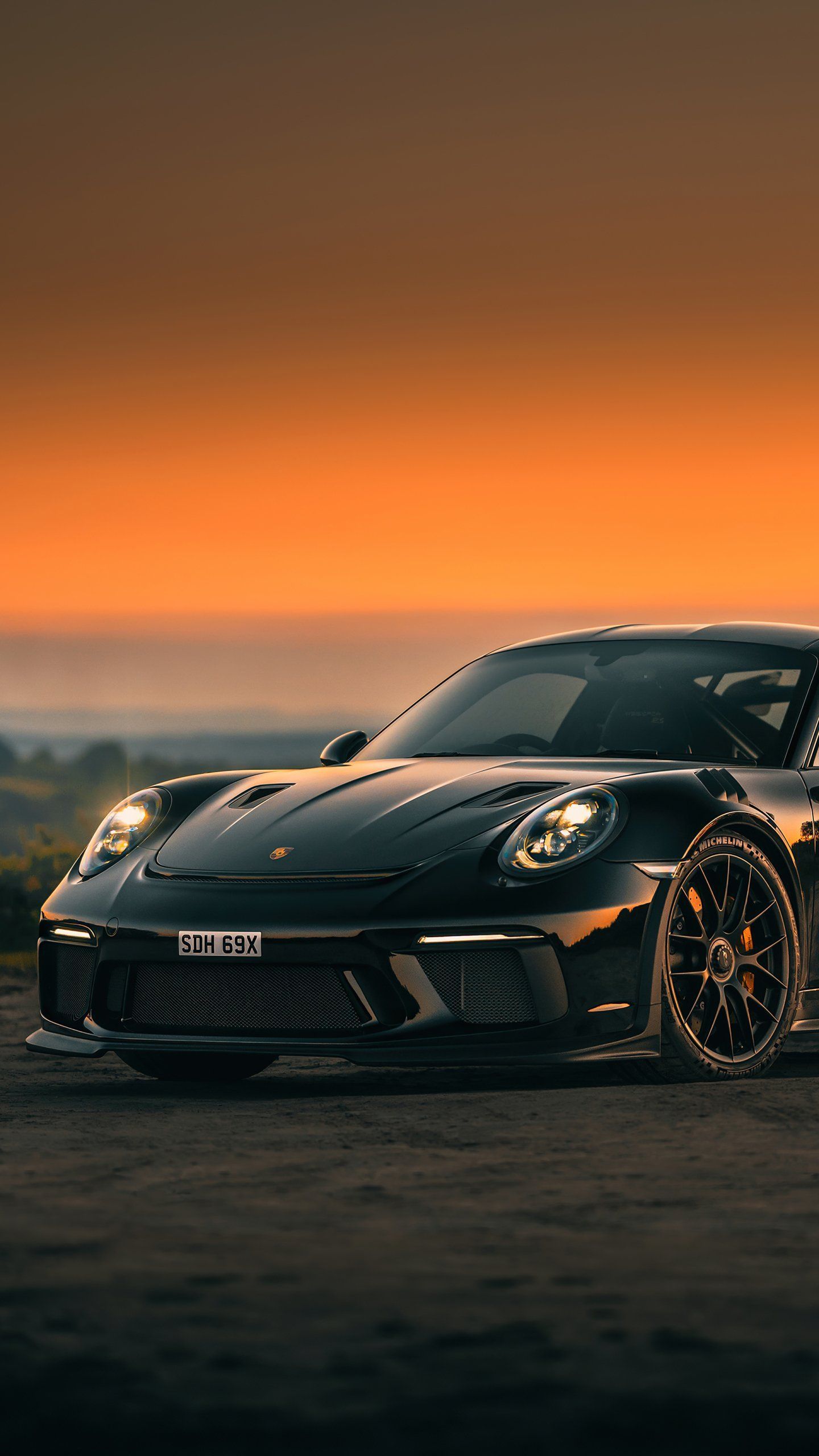 1440x2560 Download Black Car Porsche 911 Car Porsche Vehicle Porsche 911 GT3 Phone Wallpaper